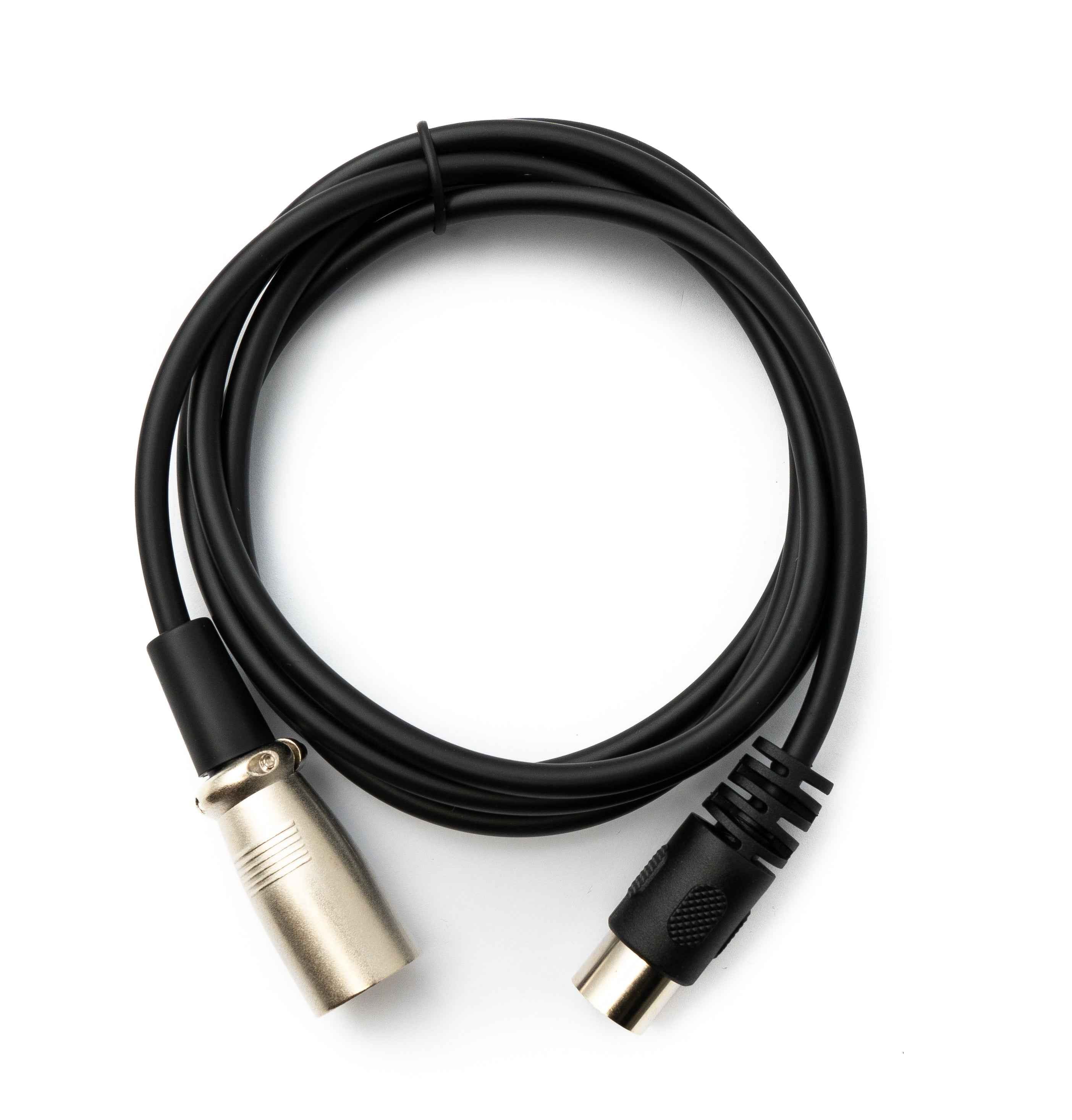 SYSTEM-S Audio Kabel 150 cm XLR 3 polig Stecker zu DIN 5 polig Stecker in Schwarz