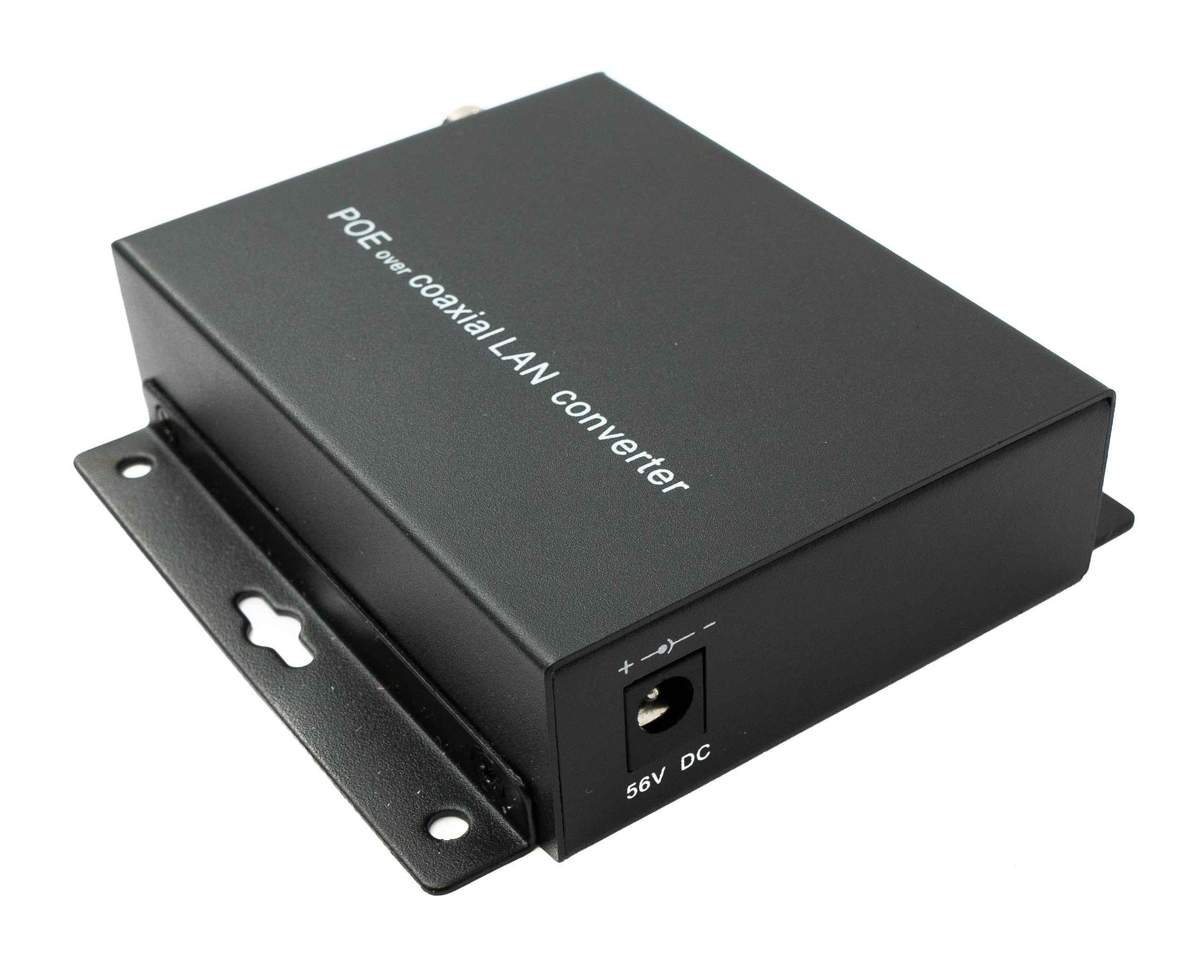 SYSTEM-S 75 Ohm IP Extender Set LAN RJ45 zu BNC Koaxialkabel in Schwarz