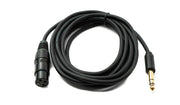 SYSTEM-S Audio Kabel 3 m XLR 3 polig Buchse zu 6.35 mm Klinke Stecker AUX