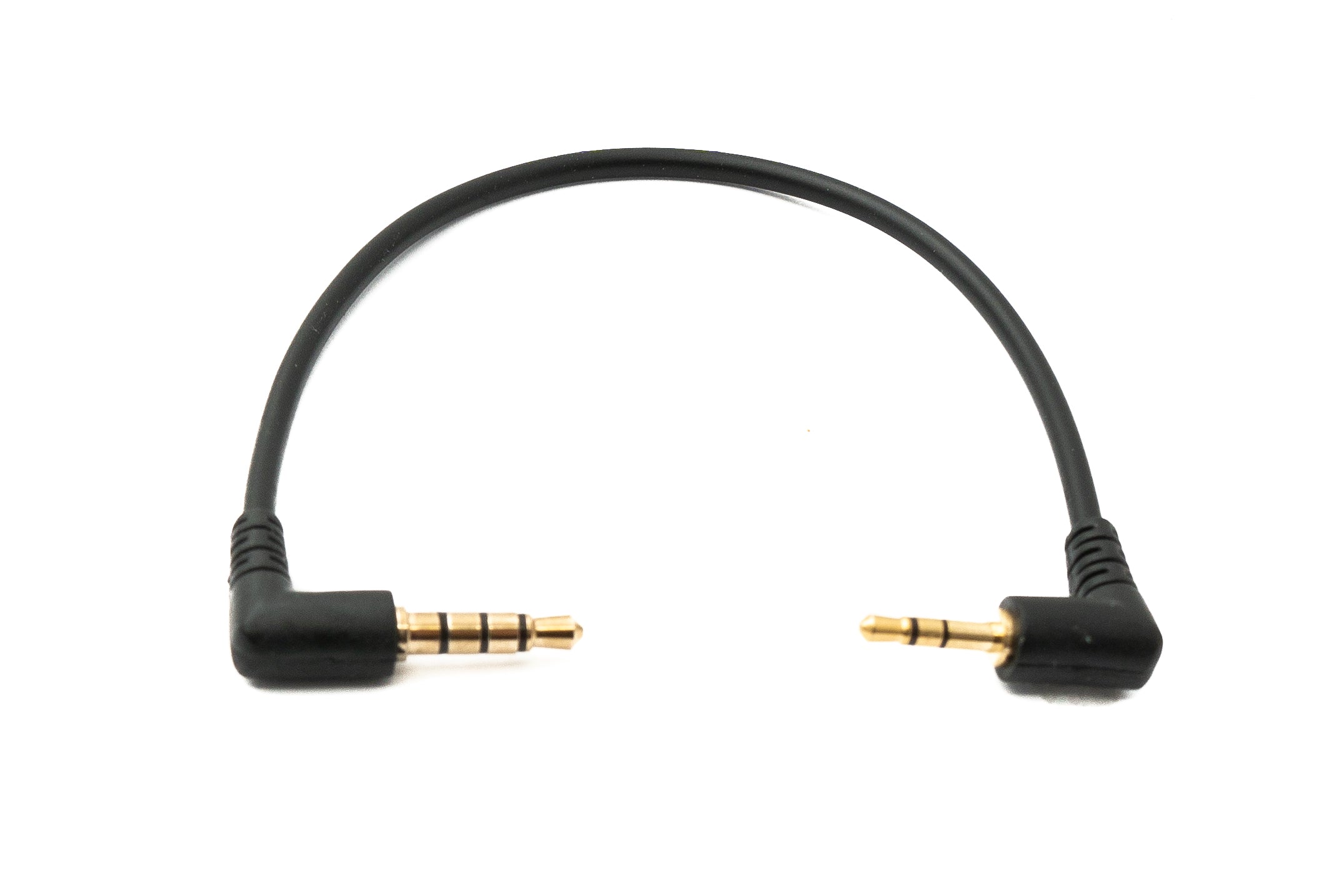 Audio-Kabel 2,5 mm Klinke auf 3,5 mm Klinke Winkel 15 cm schwarz 86473302