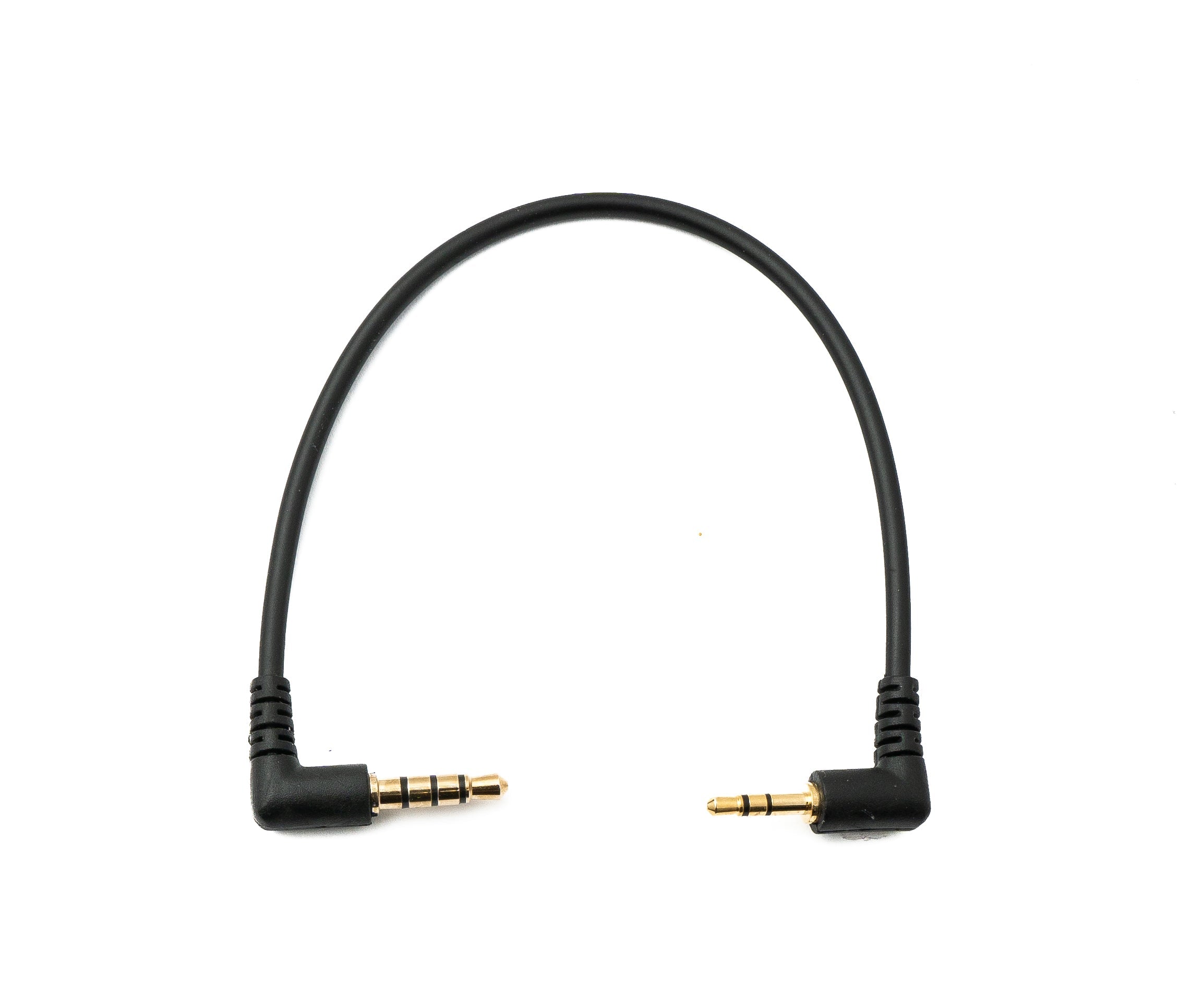 Audio-Kabel 2,5 mm Klinke auf 3,5 mm Klinke Winkel 15 cm schwarz 86473302