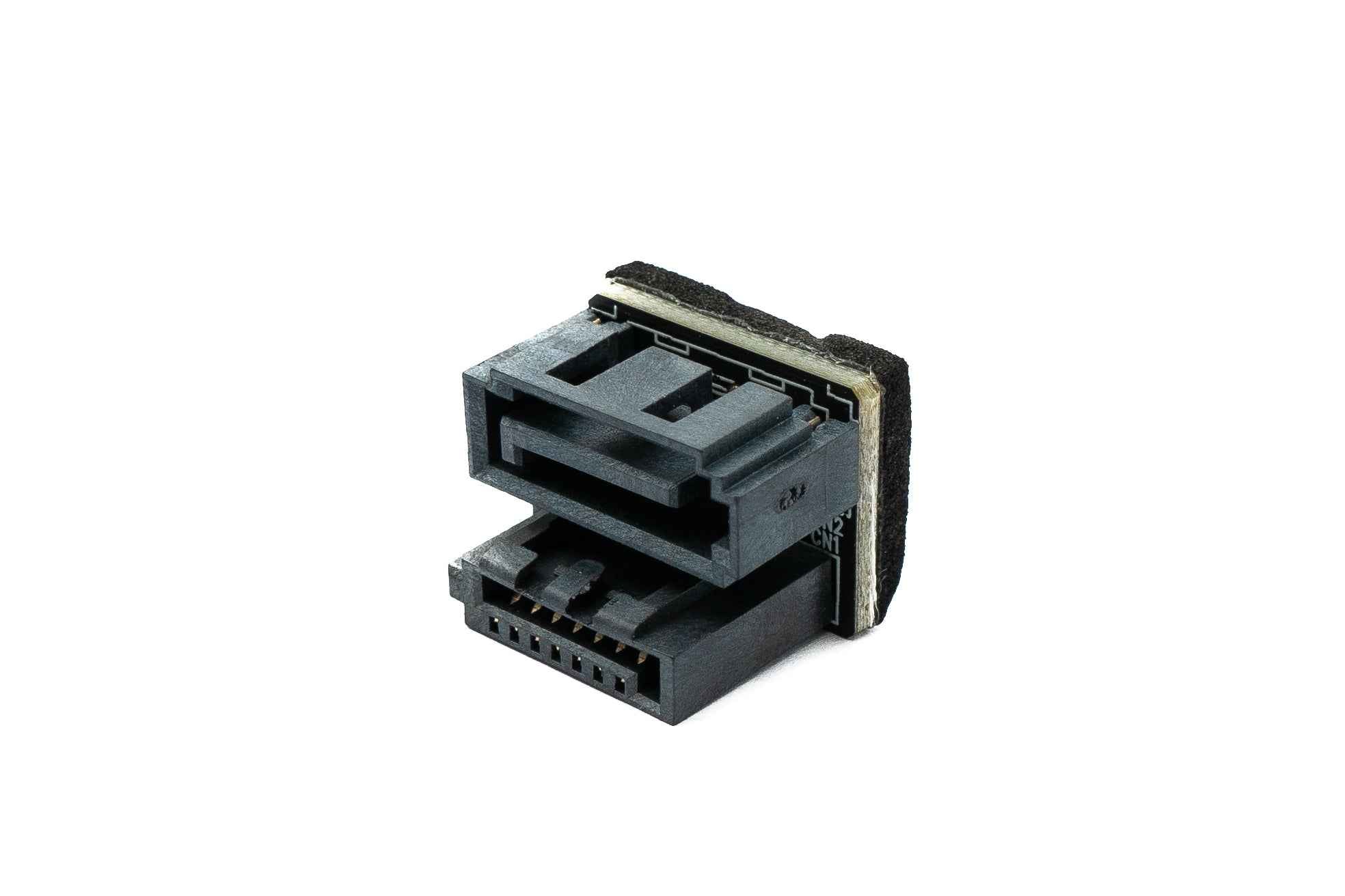 SYSTEM-S SATA U Turn Adapter 7Pin Buchse zu Stecker Kabel 360° für Mainboard SSD HDD