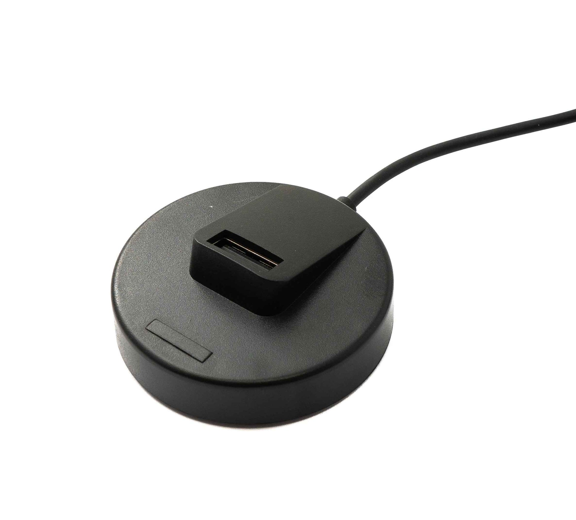 SYSTEM-S USB 2.0 Kabel 93 cm Ladestation Stecker zu Buchse für Smartwatch in Schwarz