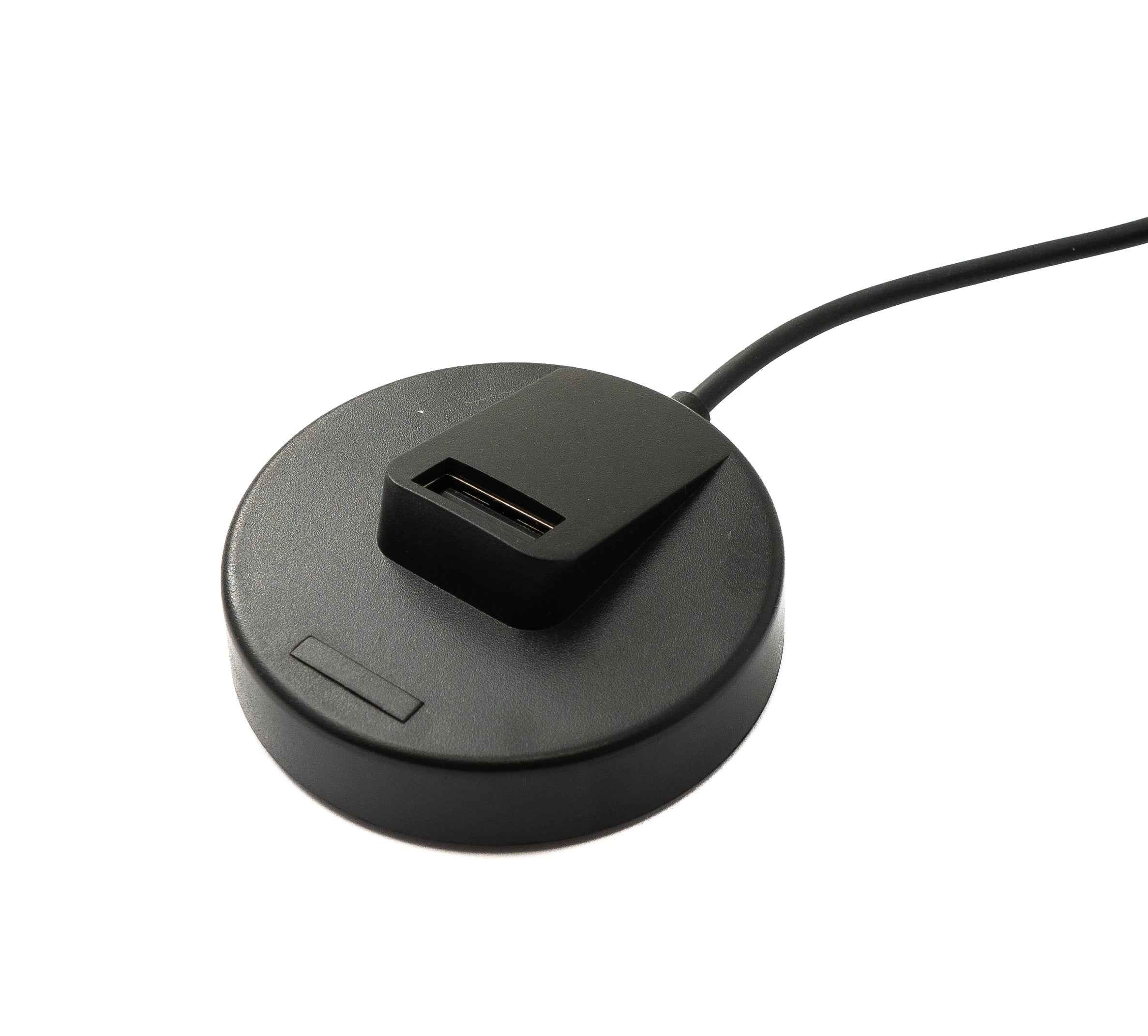 SYSTEM-S USB 2.0 Kabel 93 cm Ladestation Stecker zu Buchse für Smartwatch in Schwarz