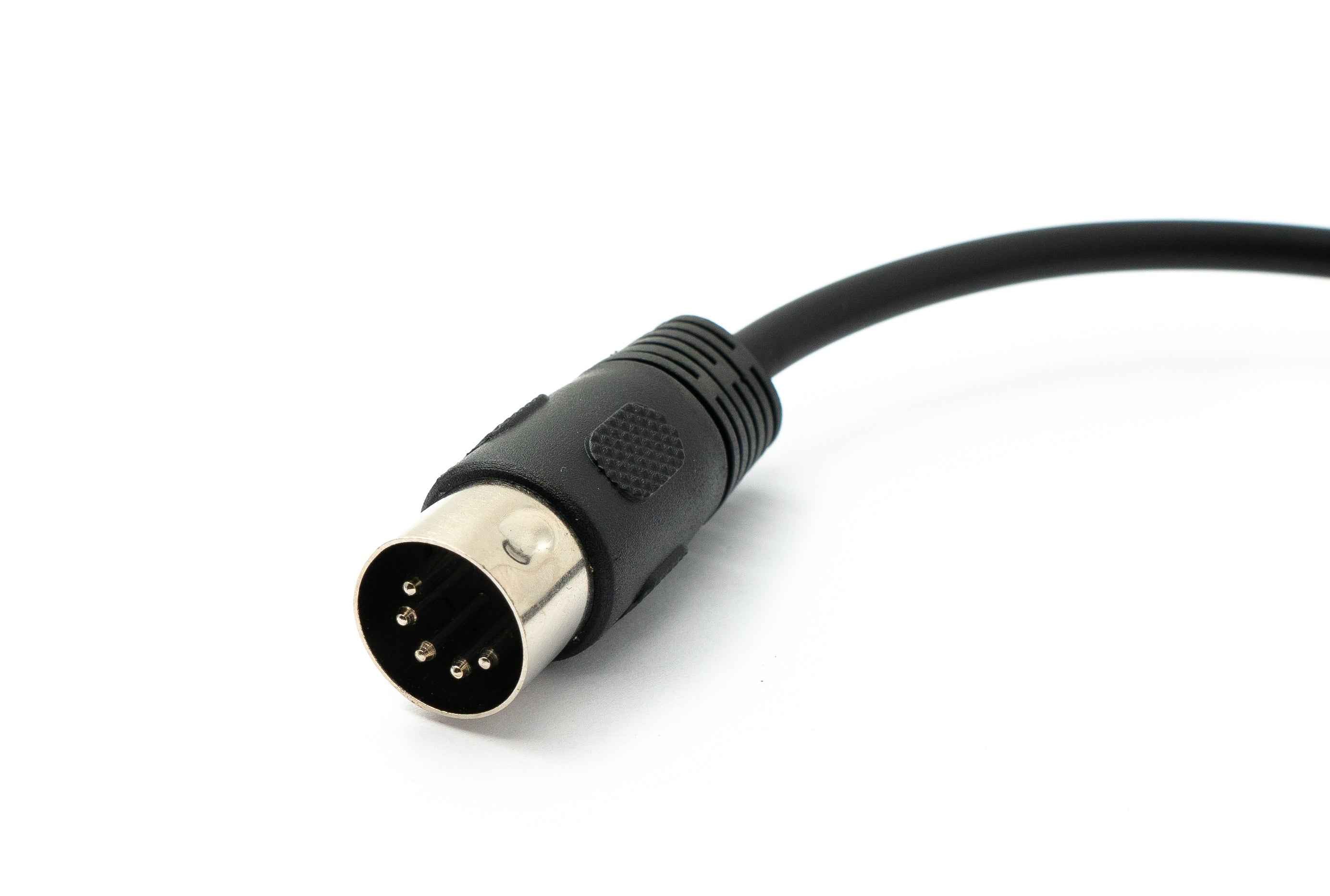 SYSTEM-S Audio Kabel 50 cm XLR 3 polig Buchse zu DIN 5 polig Stecker in Schwarz