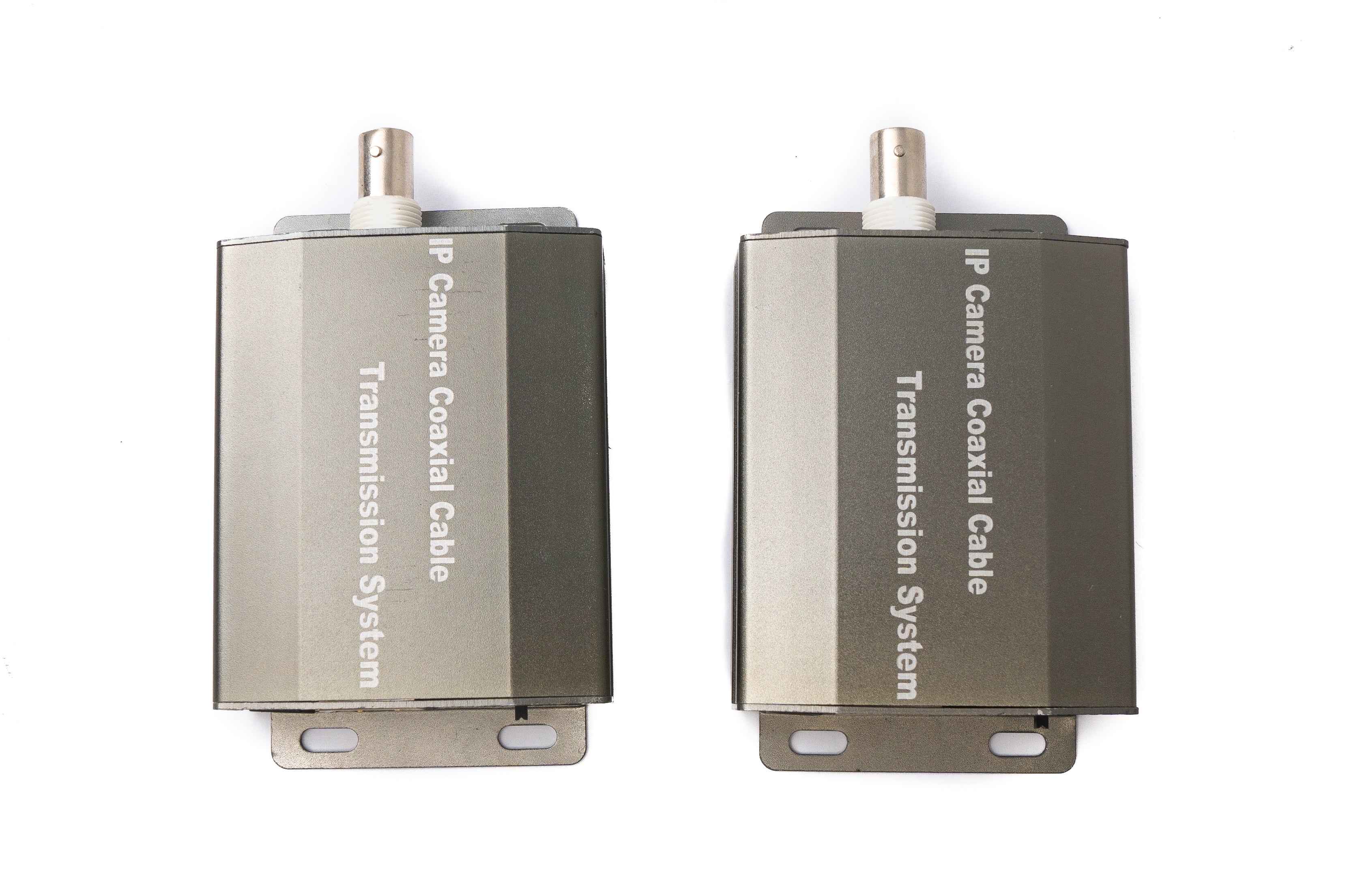 SYSTEM-S UTP IP Transceiver Set LAN RJ45 zu BNC Koaxialkabel in Schwarz