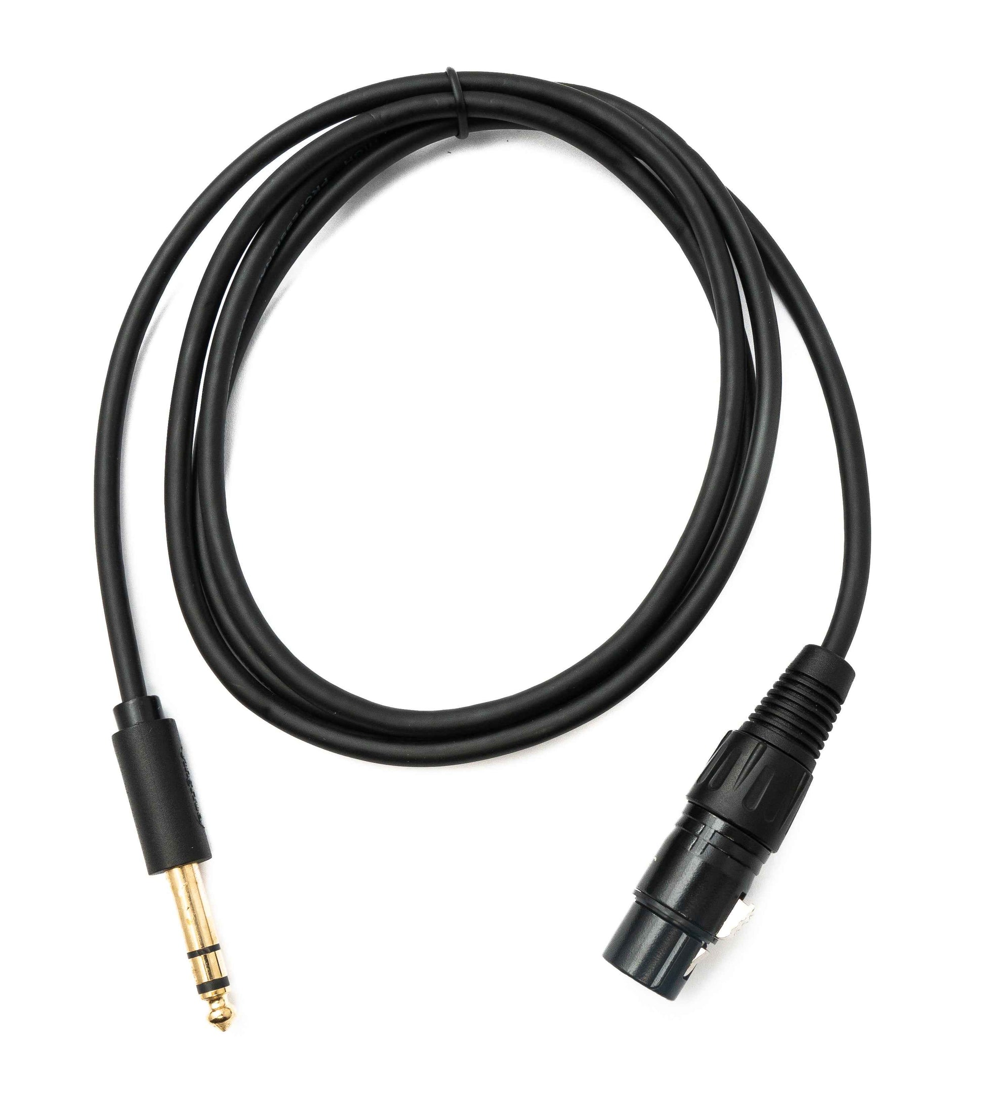 SYSTEM-S Audio Kabel 150 cm XLR 3 polig Buchse zu 6.35 mm Klinke Stecker AUX