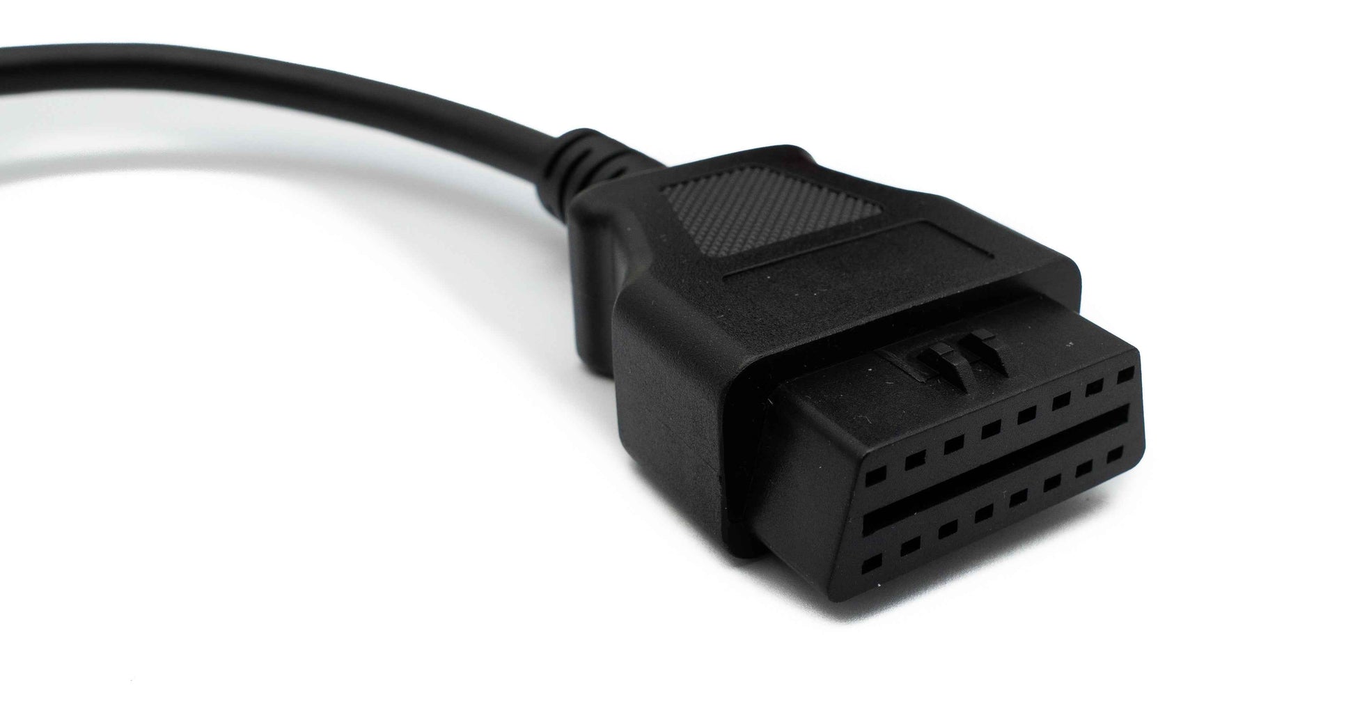 SYSTEM-S OBD Kabel 20 cm OBD 2 Buchse für Scania 16pin in Schwarz für Auto Diagnose