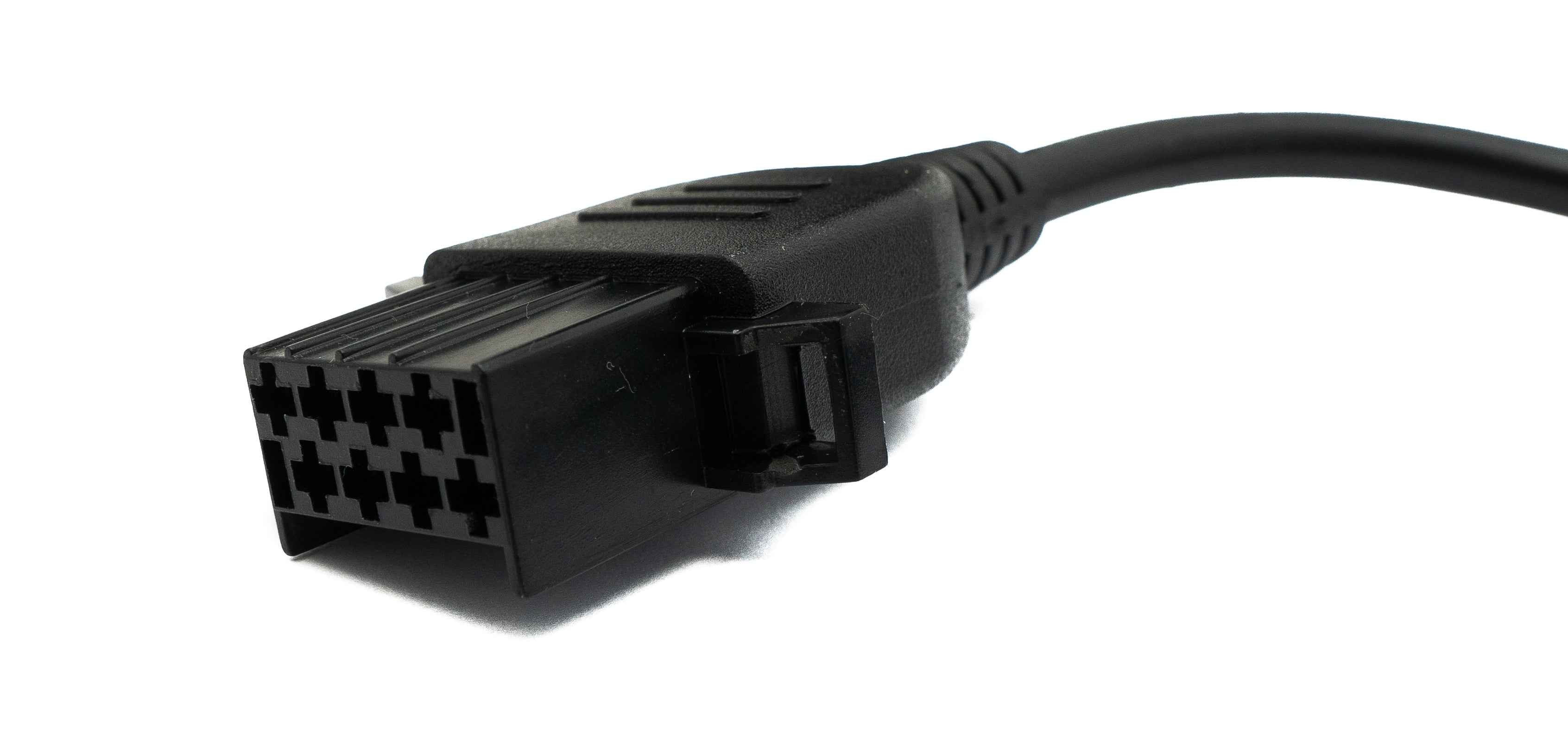 SYSTEM-S OBD Kabel 10 cm OBD 2 Buchse für Volvo 8pin in Schwarz für Auto Diagnose