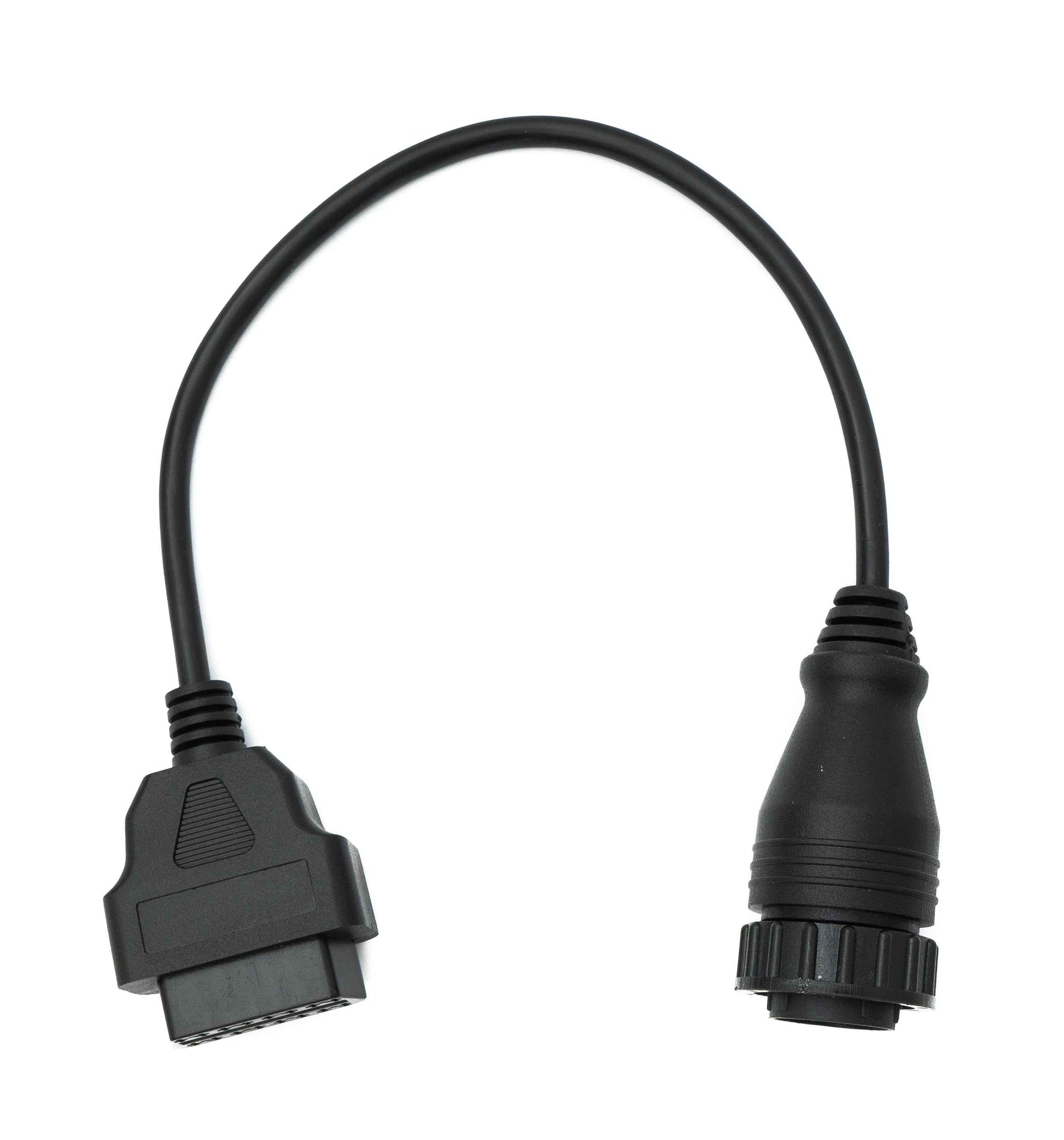 SYSTEM-S OBD Kabel 30 cm OBD 2 Buchse für Mercedes Benz 14pin Schwarz für Auto Diagnose