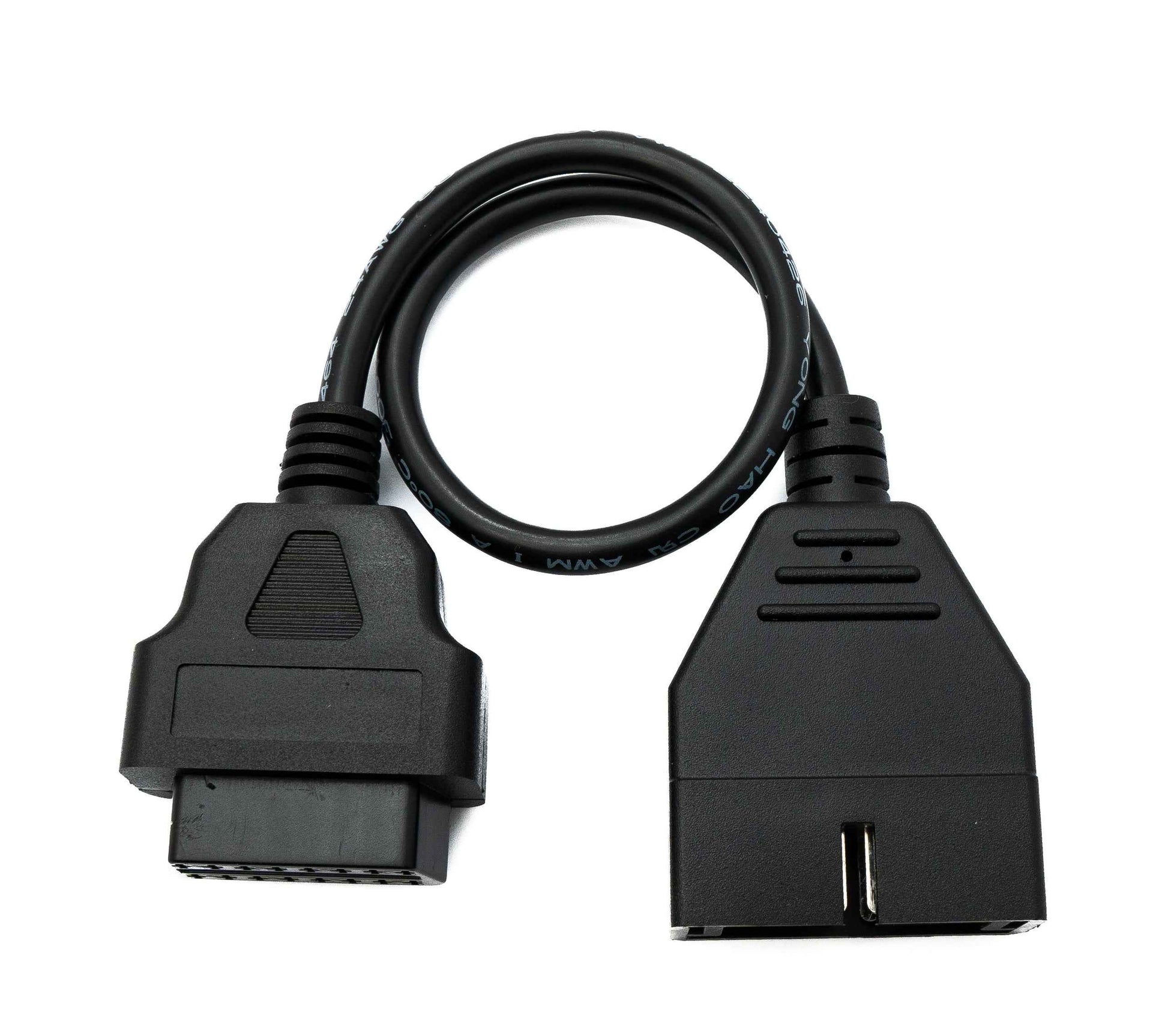 SYSTEM-S OBD Kabel 30cm OBD 2 Buchse für General Motors 12pin Schwarz für Auto Diagnose