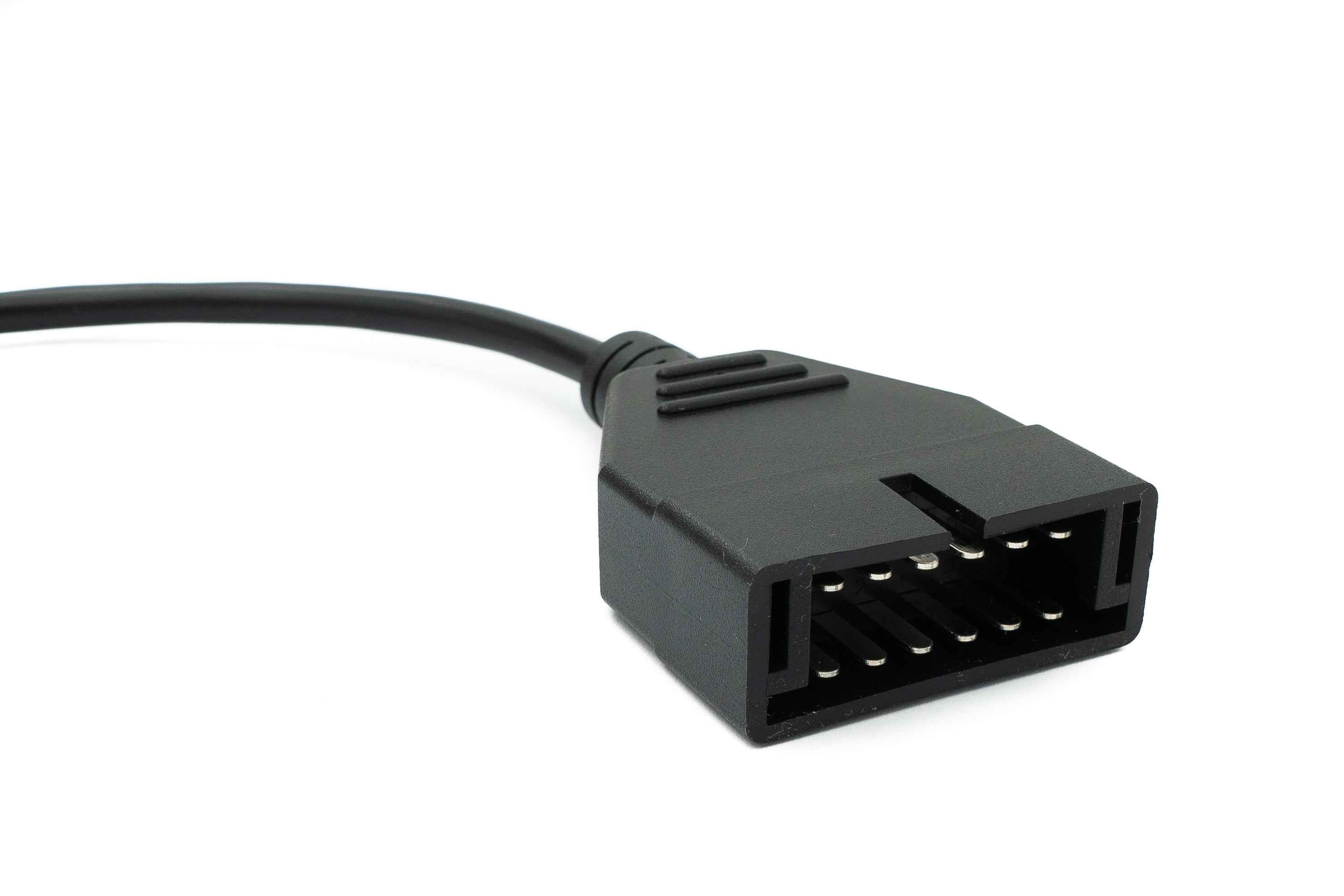 SYSTEM-S OBD Kabel 30cm OBD 2 Buchse für General Motors 12pin Schwarz für Auto Diagnose