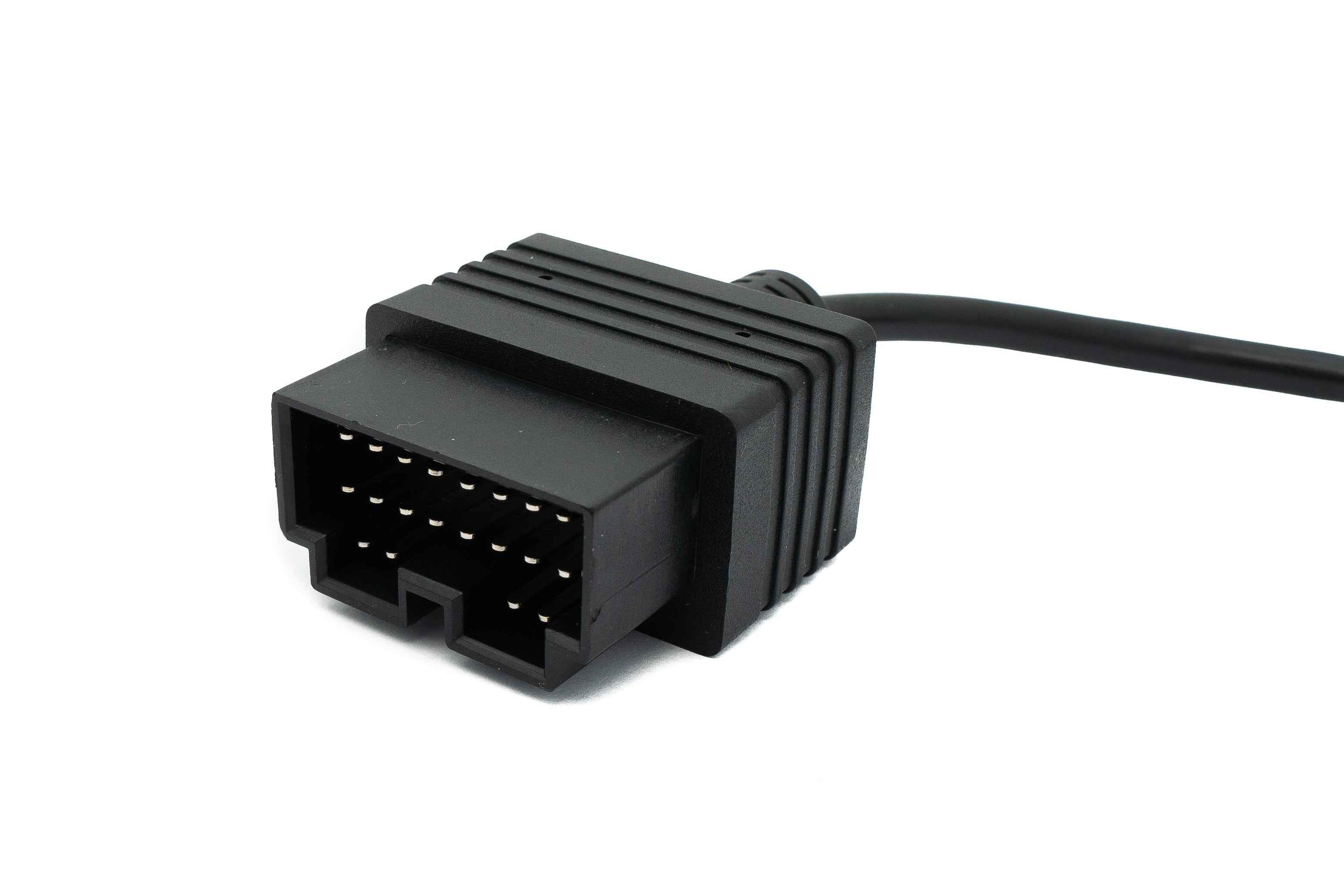 SYSTEM-S OBD Kabel 10 cm OBD 2 Buchse für Kia 20pin in Schwarz für Auto Diagnose