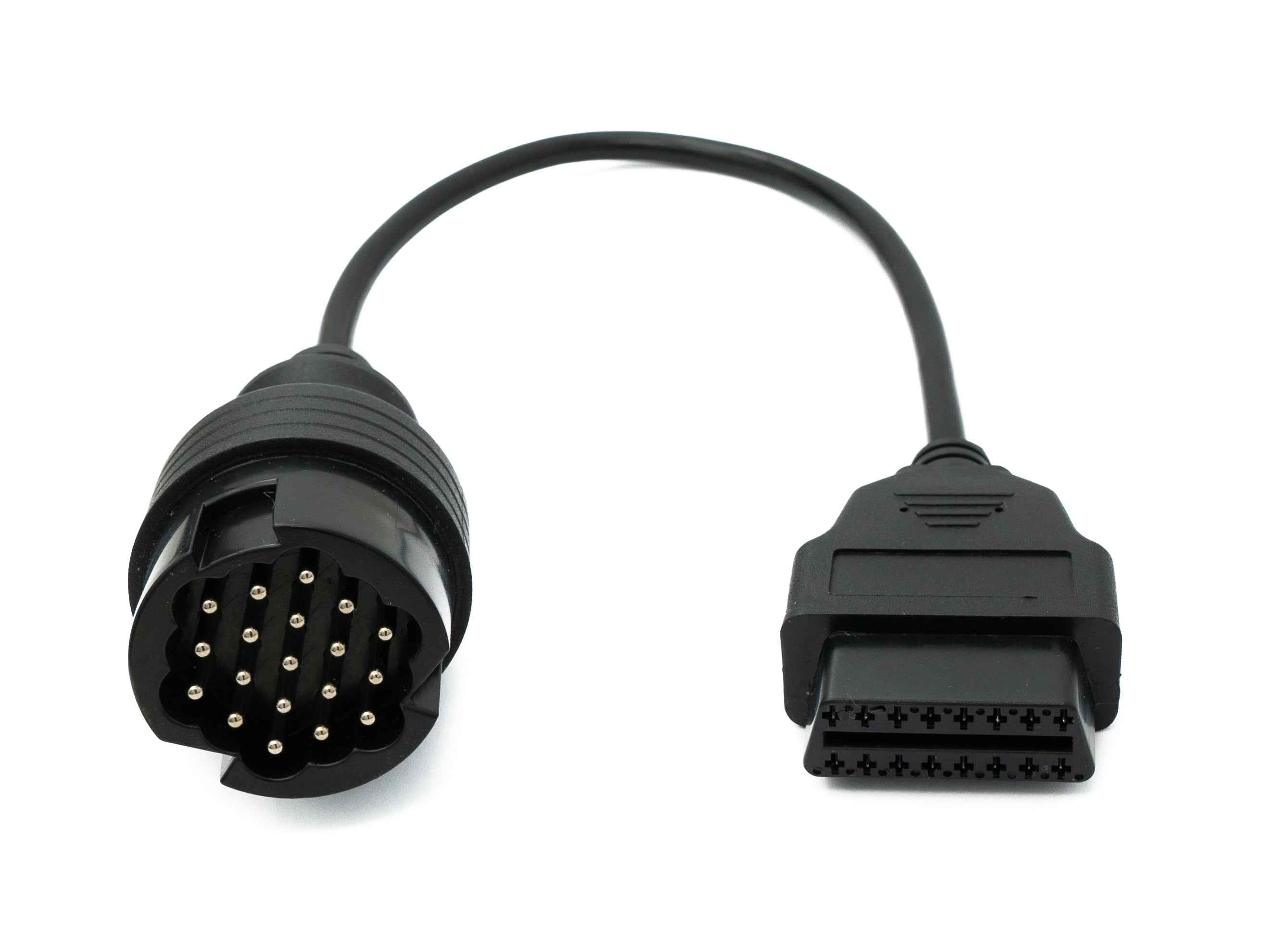SYSTEM-S OBD Kabel 30 cm OBD 2 Buchse für Porsche 19pin in Schwarz für Auto Diagnose