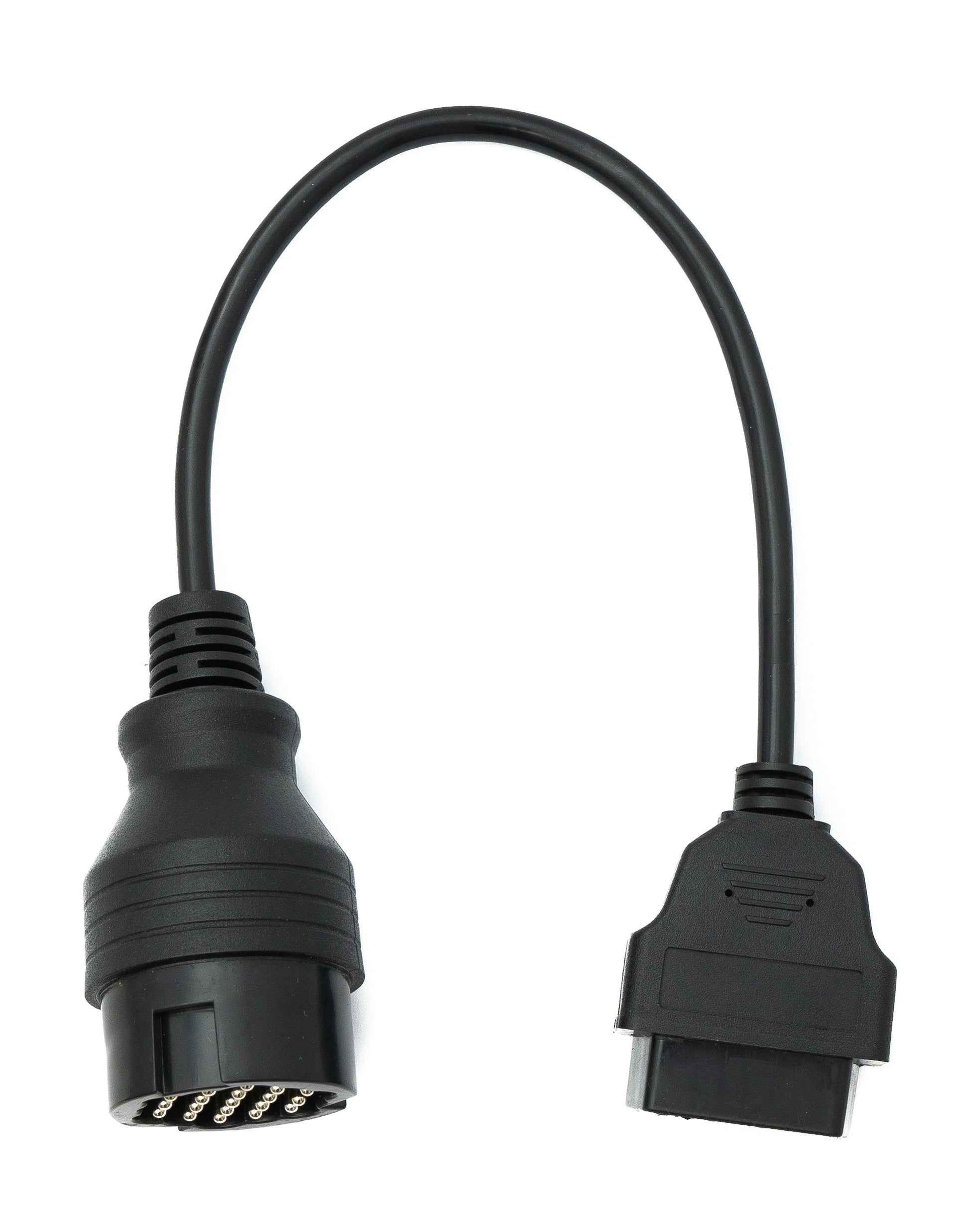 SYSTEM-S OBD Kabel 30 cm OBD 2 Buchse für Porsche 19pin in Schwarz für Auto Diagnose