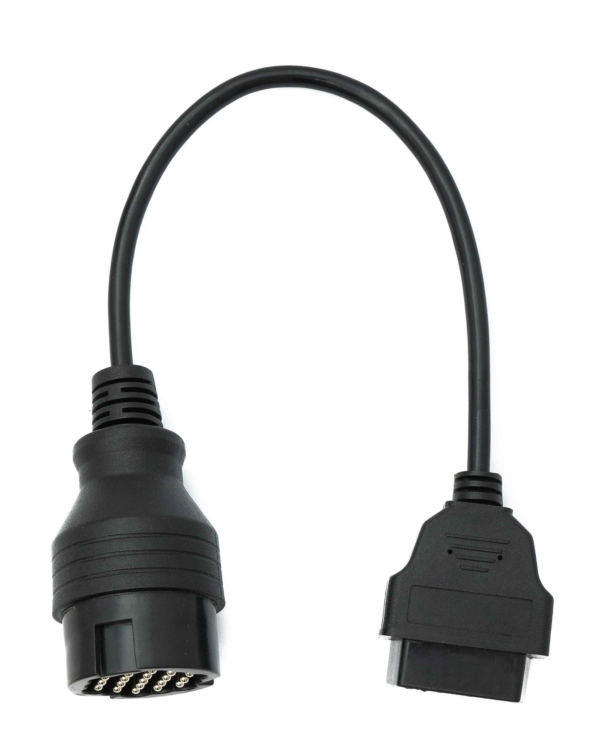 SYSTEM-S OBD Kabel 30 cm OBD 2 Buchse für Porsche 19pin in Schwarz für Auto Diagnose