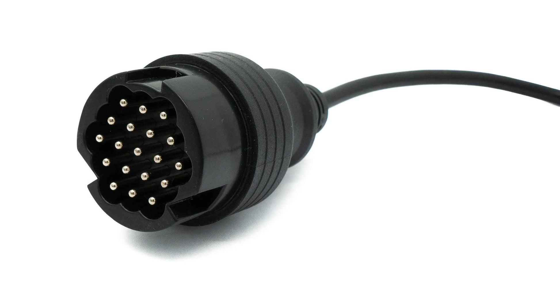 SYSTEM-S OBD Kabel 30 cm OBD 2 Buchse für Porsche 19pin in Schwarz für Auto Diagnose