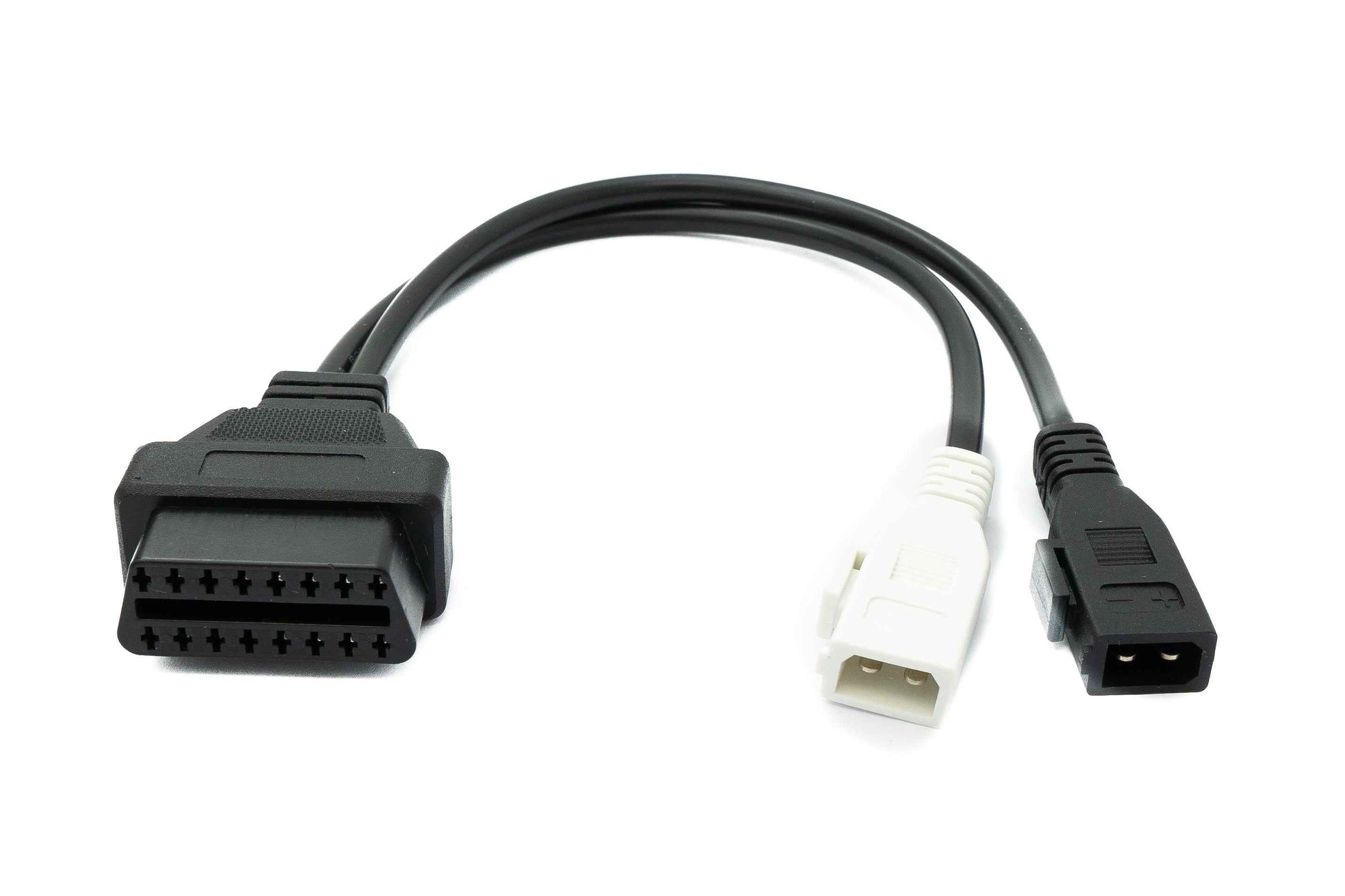 SYSTEM-S OBD Kabel 30 cm OBD 2 Buchse für Audi 2x2 in Schwarz für Auto Diagnose