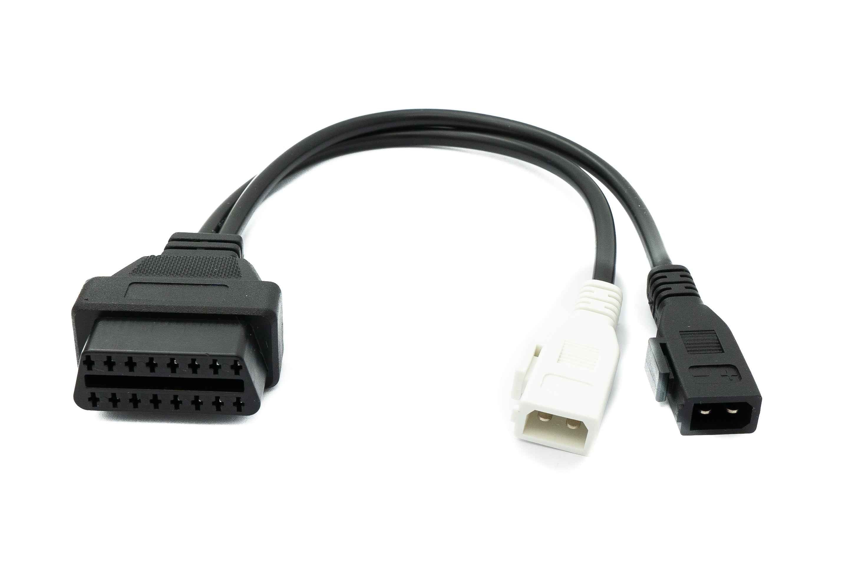 SYSTEM-S OBD Kabel 30 cm OBD 2 Buchse für Audi 2x2 in Schwarz für Auto Diagnose