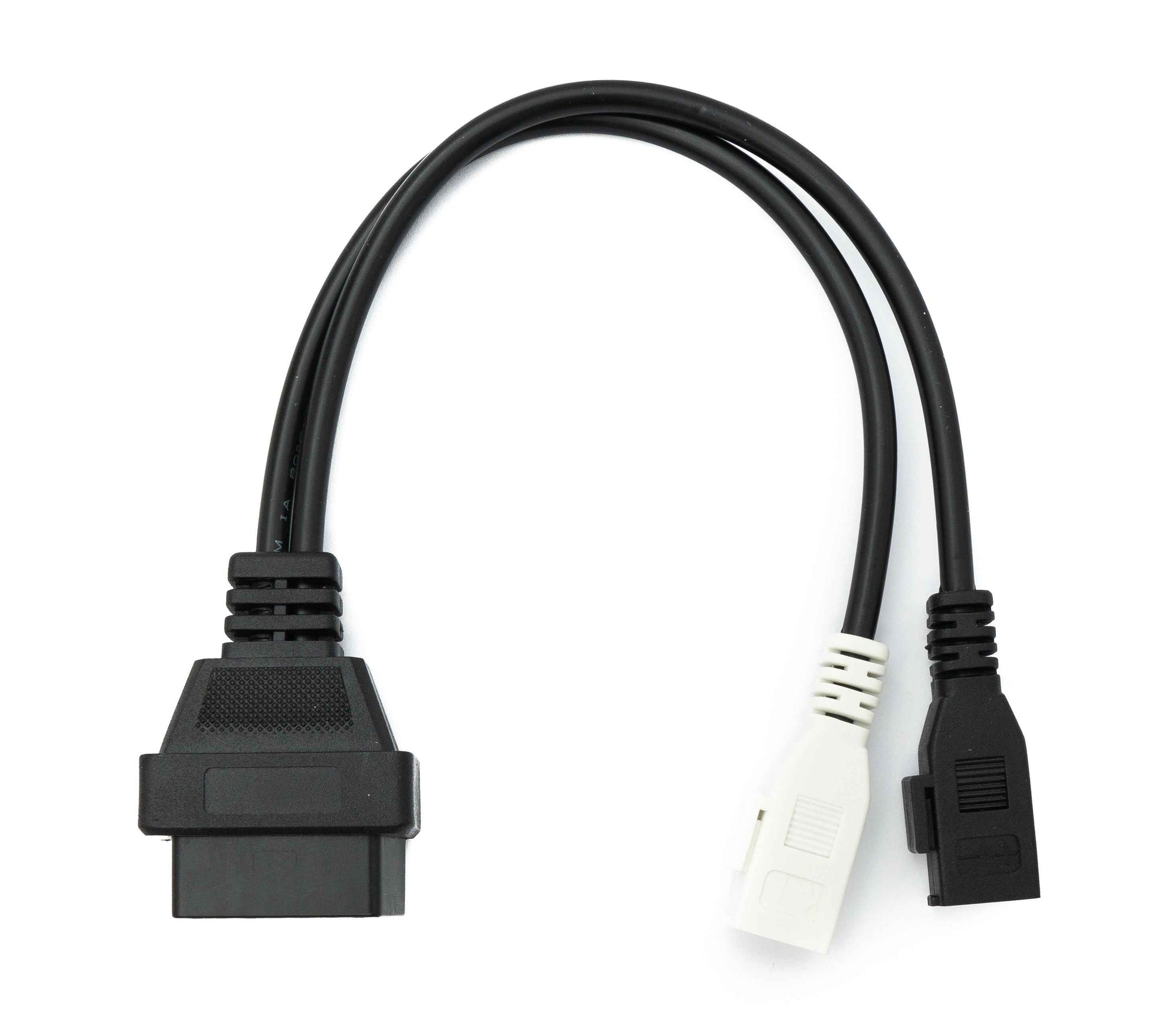 SYSTEM-S OBD Kabel 30 cm OBD 2 Buchse für Audi 2x2 in Schwarz für Auto Diagnose