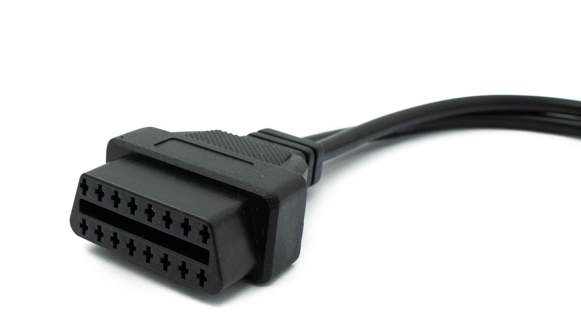 SYSTEM-S OBD Kabel 30 cm OBD 2 Buchse für Audi 2x2 in Schwarz für Auto Diagnose