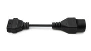 SYSTEM-S OBD Kabel 10 cm OBD 2 Buchse für Mazda 17pin in Schwarz für Auto Diagnose