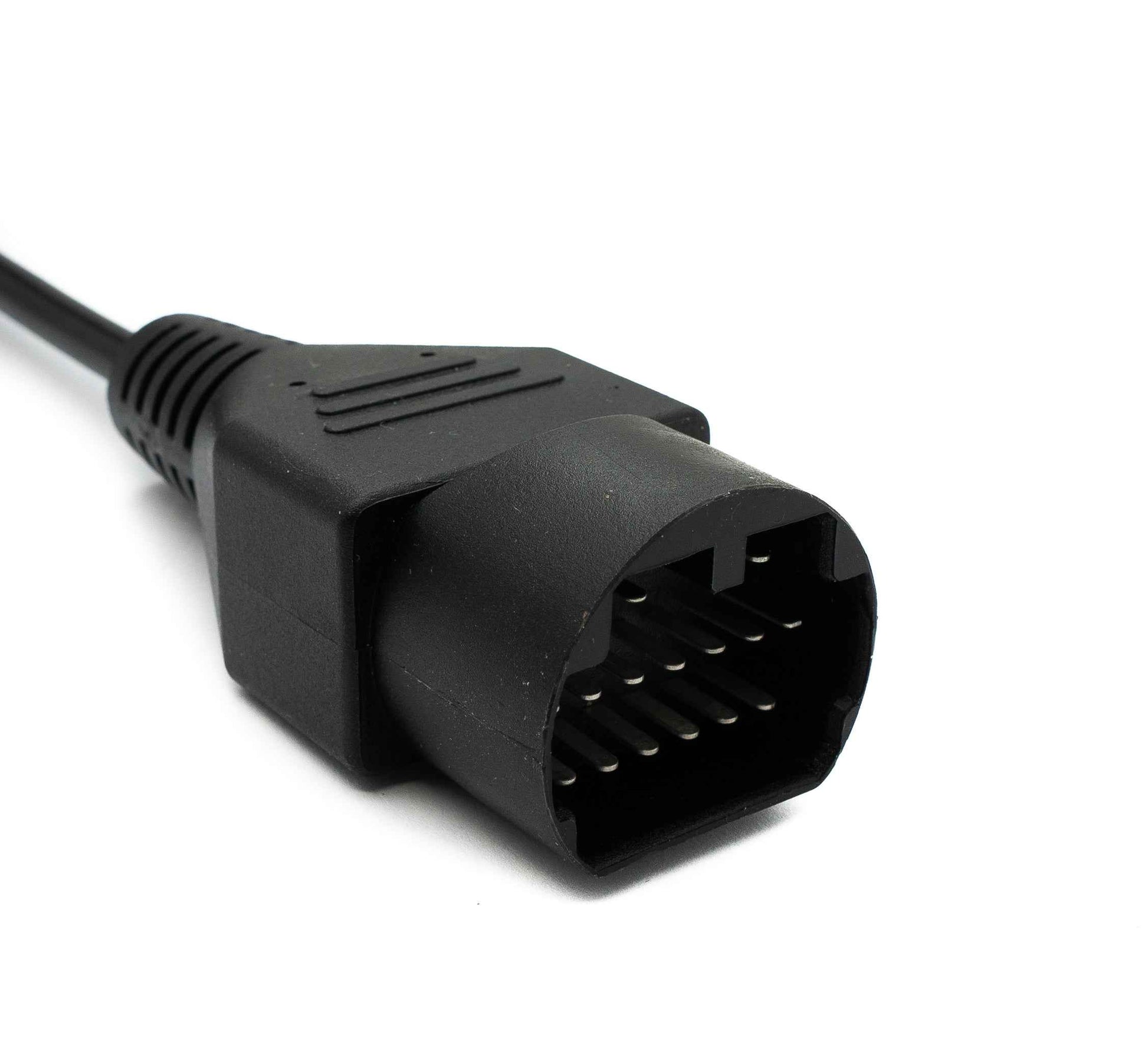 SYSTEM-S OBD Kabel 10 cm OBD 2 Buchse für Mazda 17pin in Schwarz für Auto Diagnose