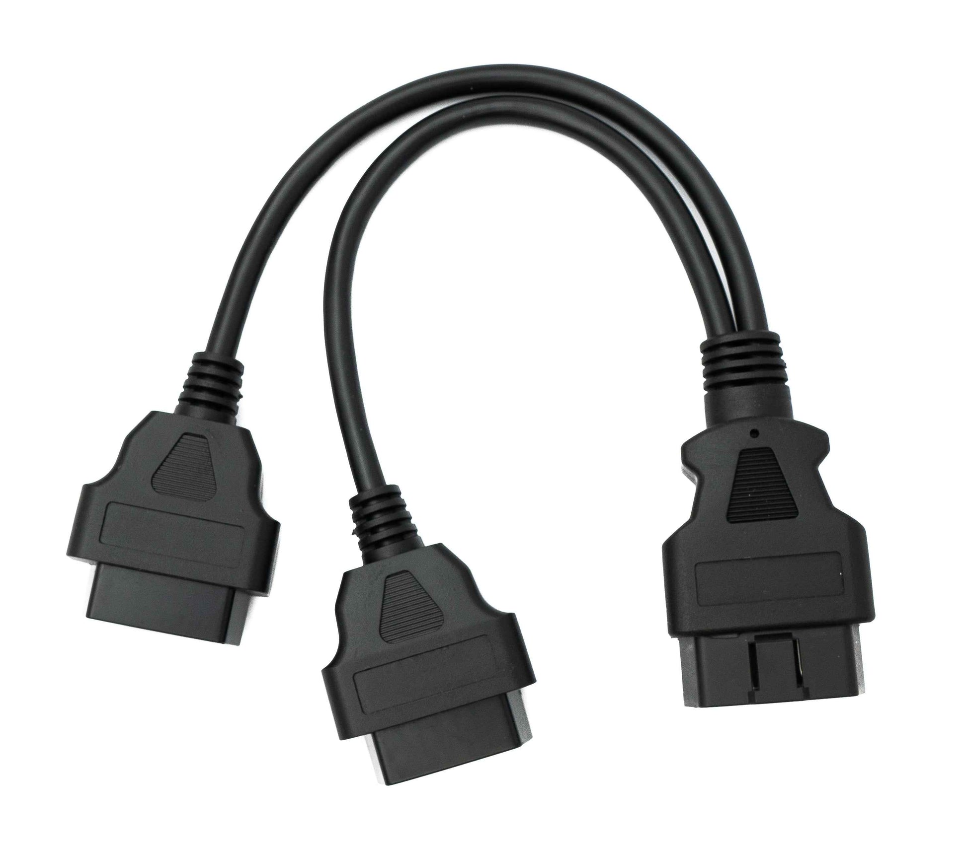 SYSTEM-S OBD Y Kabel 20cm OBD 2 16pin J1962M Stecker zu 2x J1962F Buchse Auto Diagnose