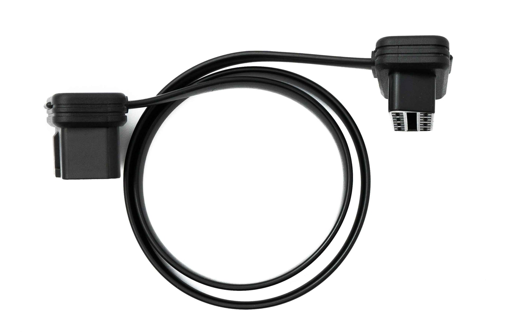 SYSTEM-S OBD Kabel 50 cm OBD 2 16pin J1962M Stecker zu J1962F Buchse flach Auto Diagnose