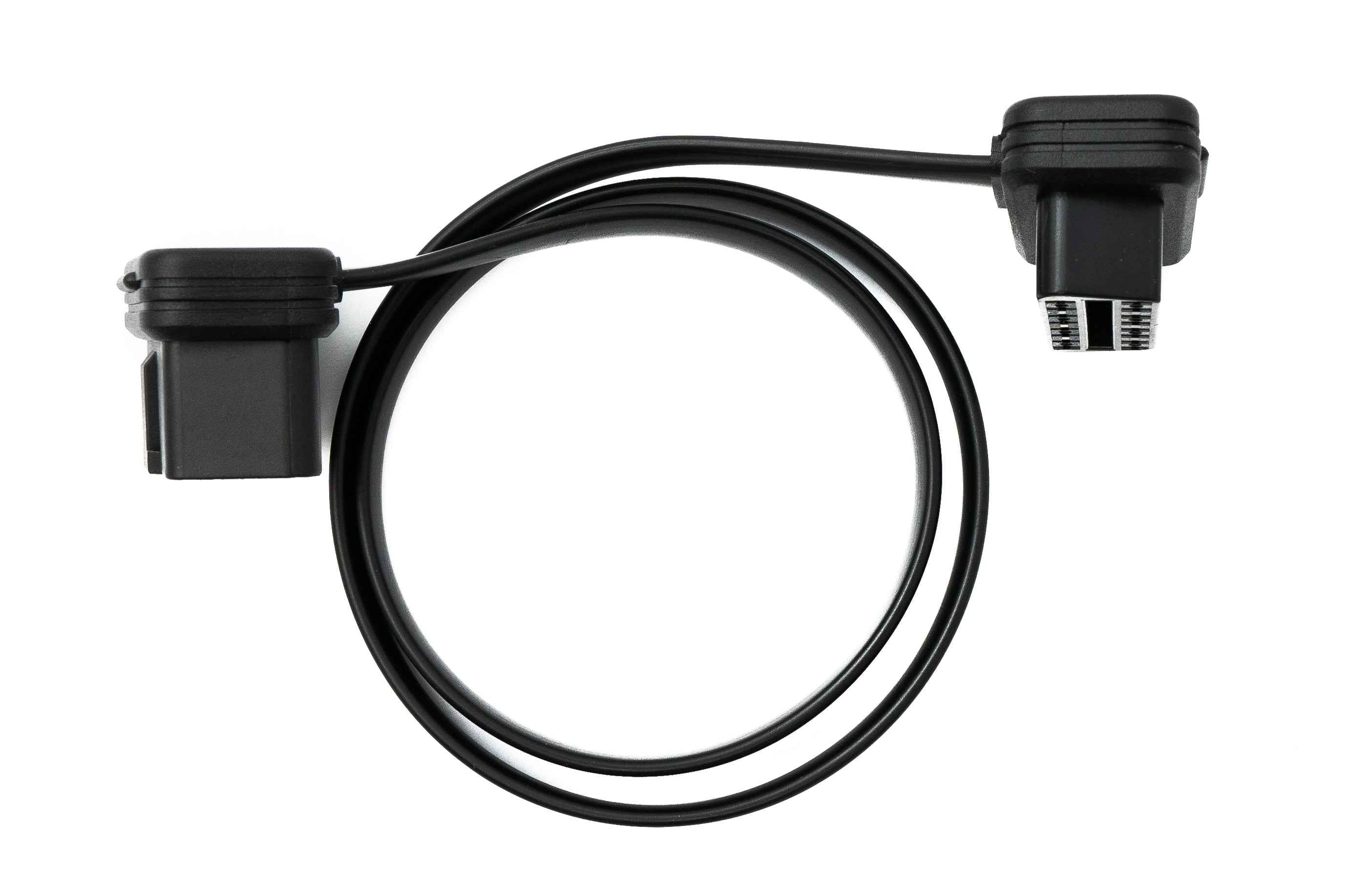 SYSTEM-S OBD Kabel 50 cm OBD 2 16pin J1962M Stecker zu J1962F Buchse flach Auto Diagnose