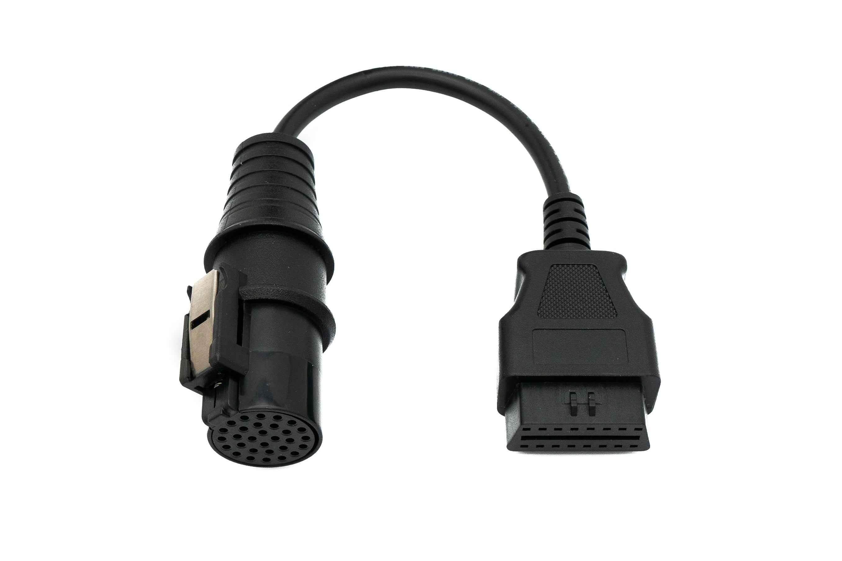 SYSTEM-S OBD Kabel 20 cm OBD 2 Buchse für Iveco 30pin in Schwarz für Auto Diagnose