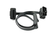 SYSTEM-S OBD Kabel 50 cm OBD 2 16pin J1962M Stecker zu J1962F Buchse flach Schalter Auto