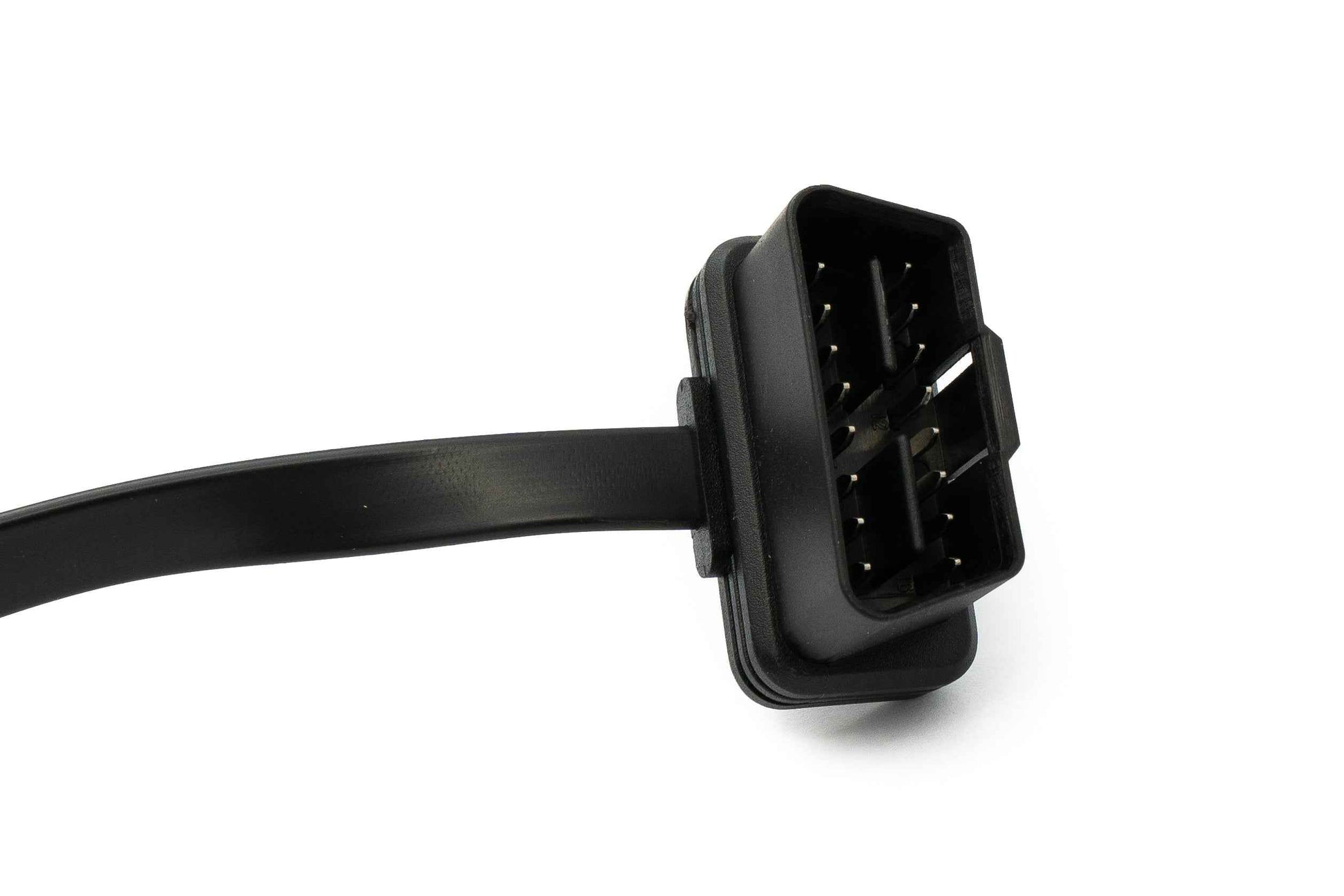 SYSTEM-S OBD Kabel 50 cm OBD 2 16pin J1962M Stecker zu J1962F Buchse flach Schalter Auto