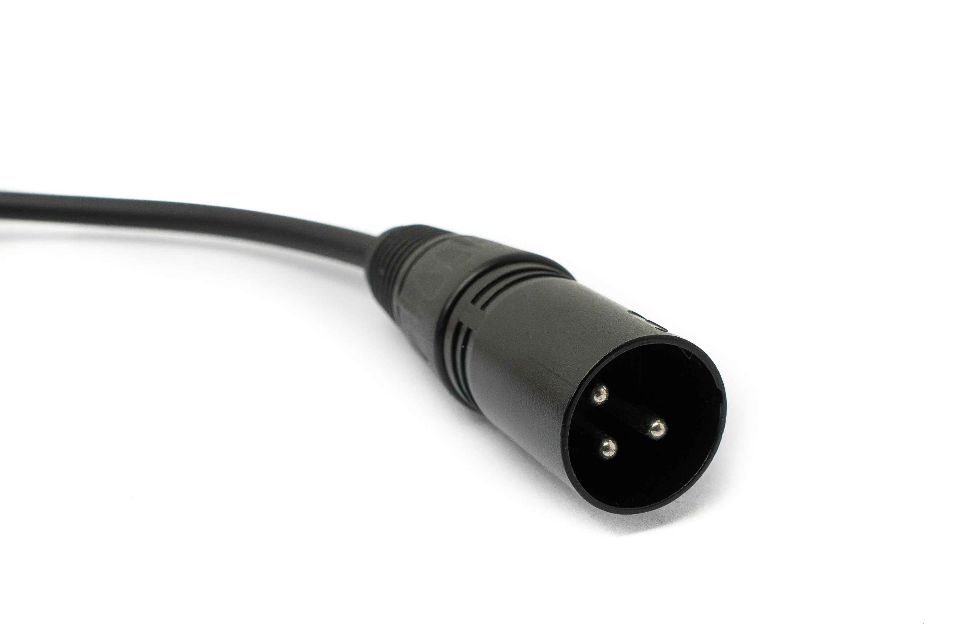 SYSTEM-S Audio Kabel 150 cm Stereo AUX Klinke 6,35 mm Stecker zu XLR Buchse in Schwarz