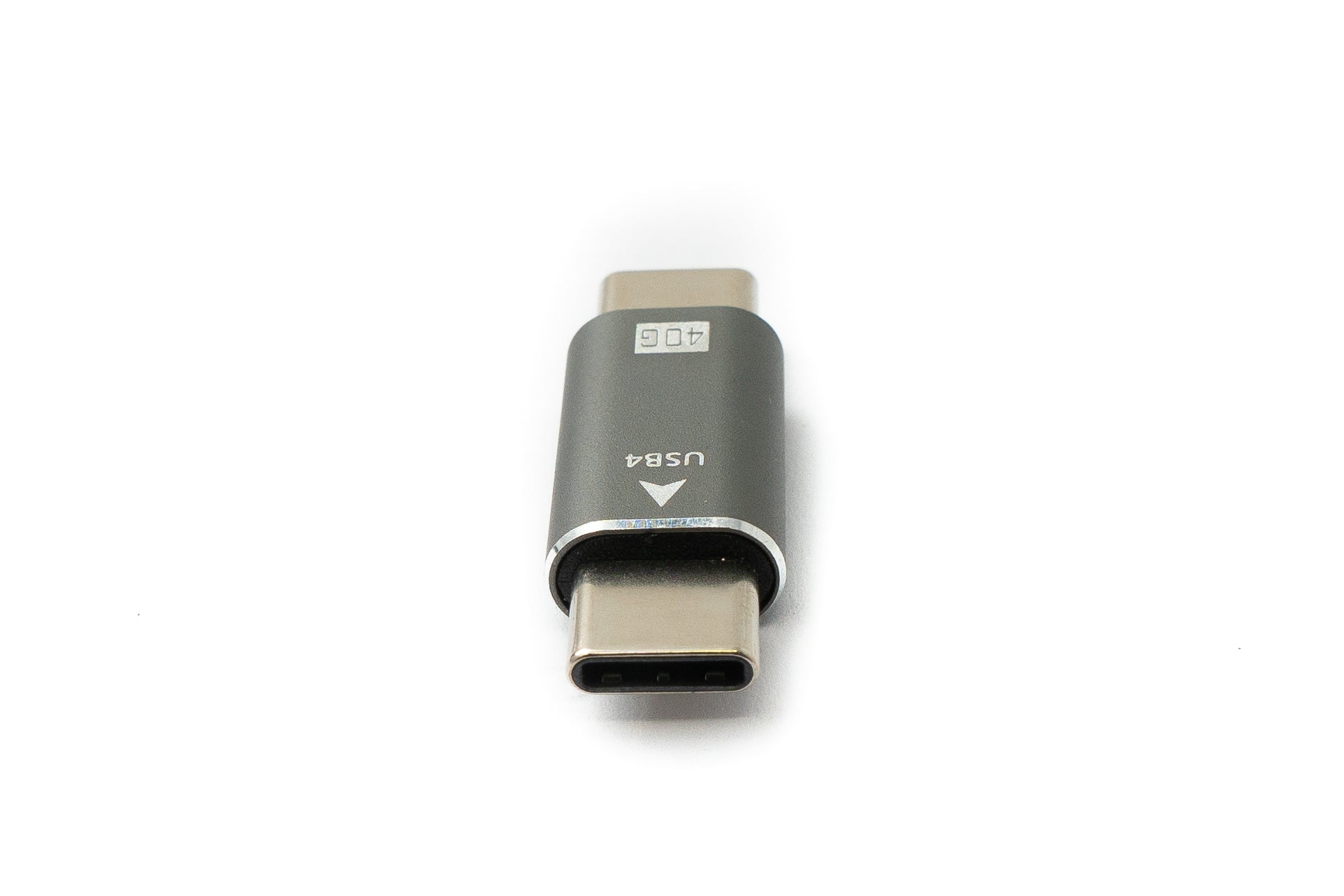 USB4 Adapter USB-C Stecker zu Stecker 40 Gbit/s 100 W grau 3,3 cm 81072525