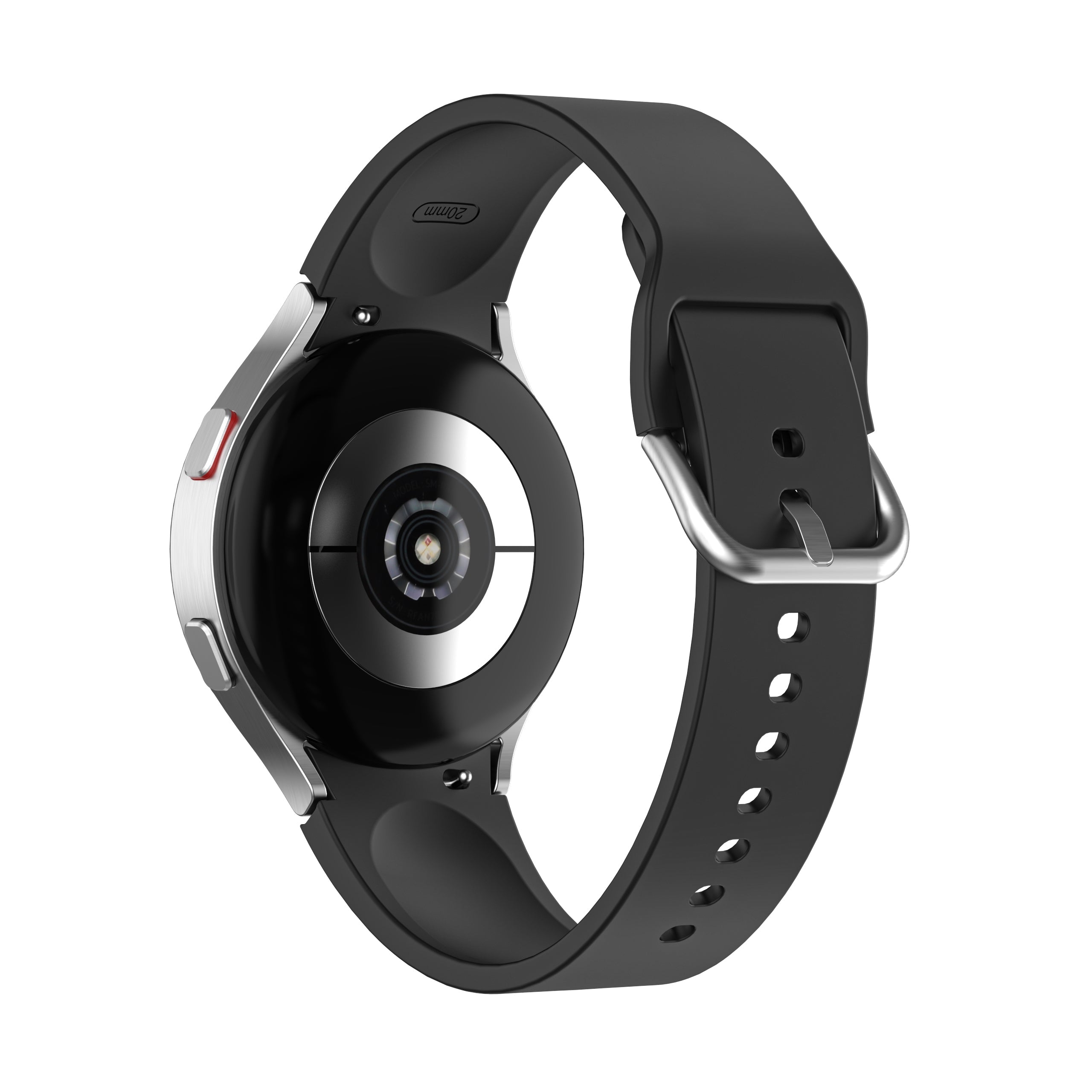 Smartwatch-Armband Silikon 20 mm Schwarz für Galaxy Watch 4 79287142 | System-S