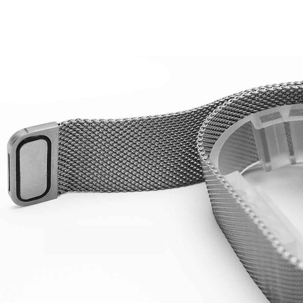 SYSTEM-S Armband 20 mm Milanaise aus Metall schmal für Samsung Galaxy Watch 4 Smartwatch