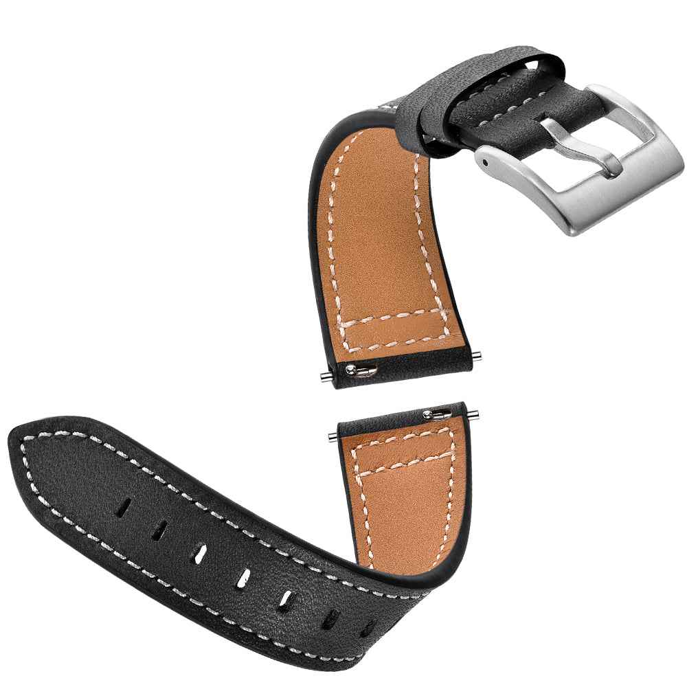SYSTEM-S Armband flexibel aus Silikon 20mm für Samsung Galaxy Watch 4 Smartwatch Schwarz