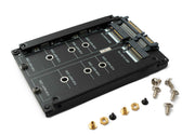 SYSTEM-S NGFF B+M Key Adapter 2x M.2 SSD Karte zu 2,5 Zoll SATA Combo HDD