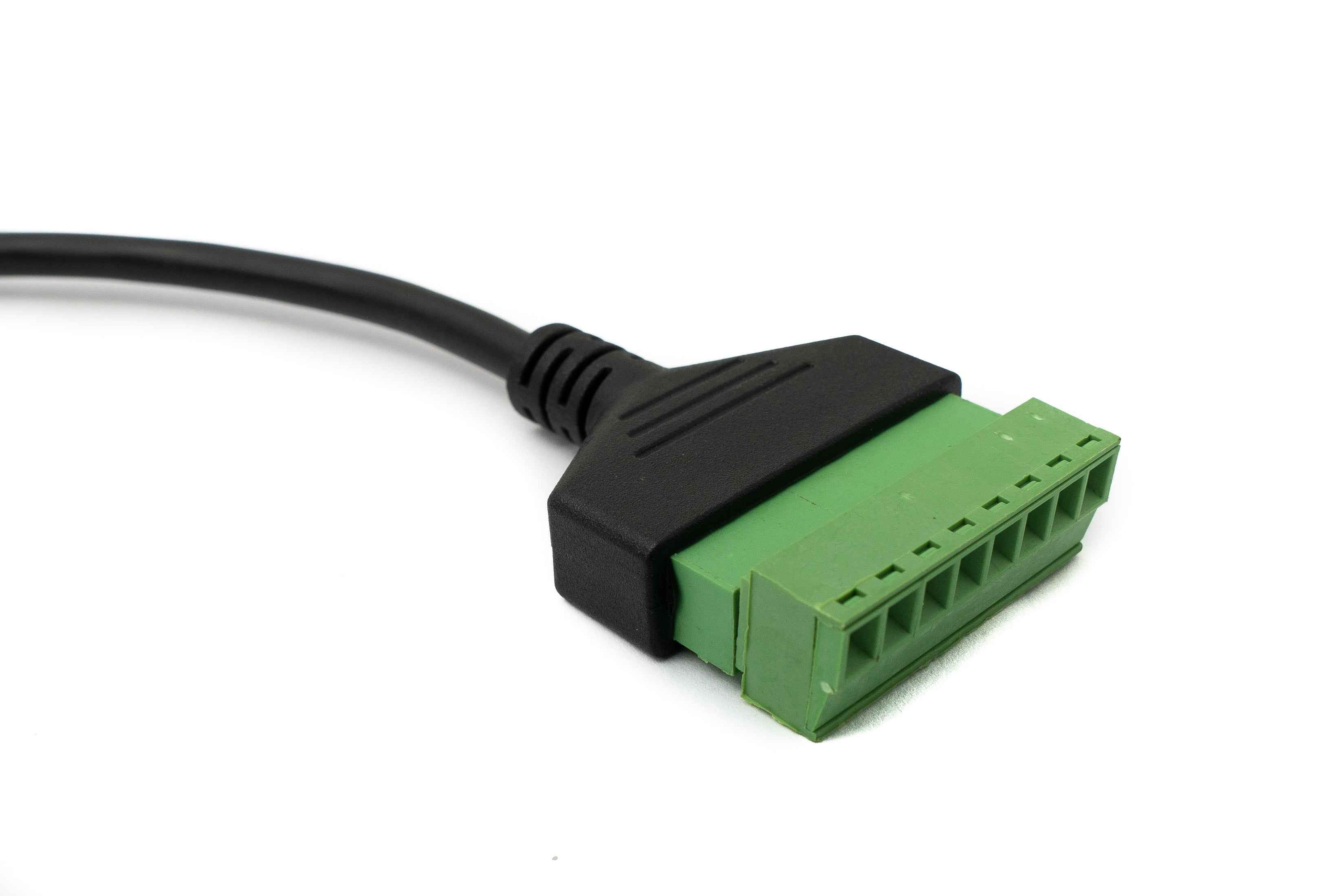SYSTEM-S LAN Kabel 30 cm RJ45 Buchse zu 8 pin Terminalblock Schraube