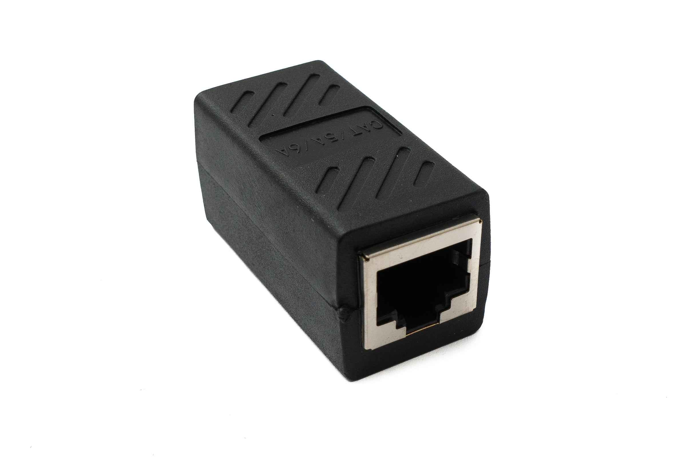 SYSTEM-S LAN Adapter RJ45 Buchse zu Buchse Kabel in Schwarz