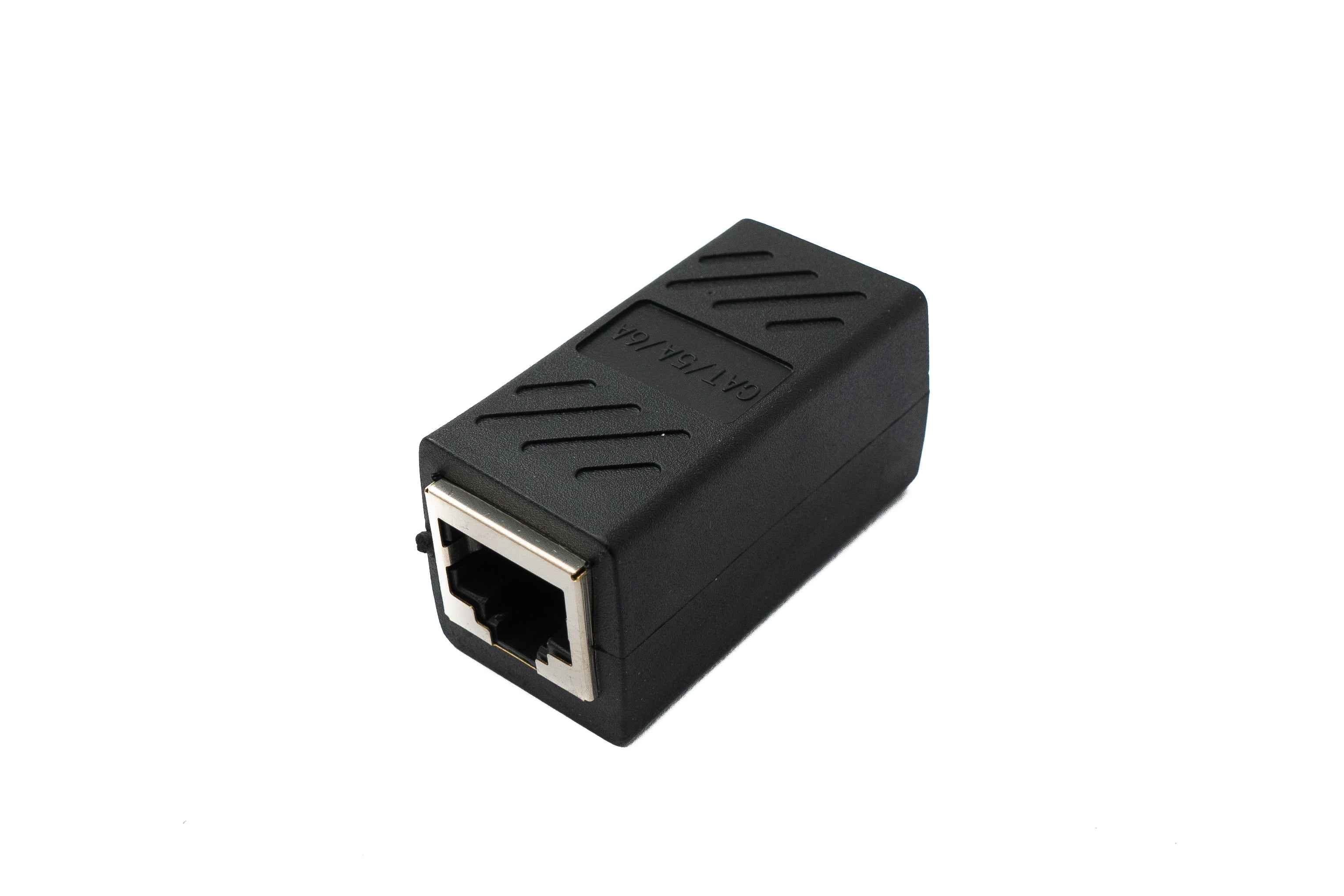 SYSTEM-S LAN Adapter RJ45 Buchse zu Buchse Kabel in Schwarz