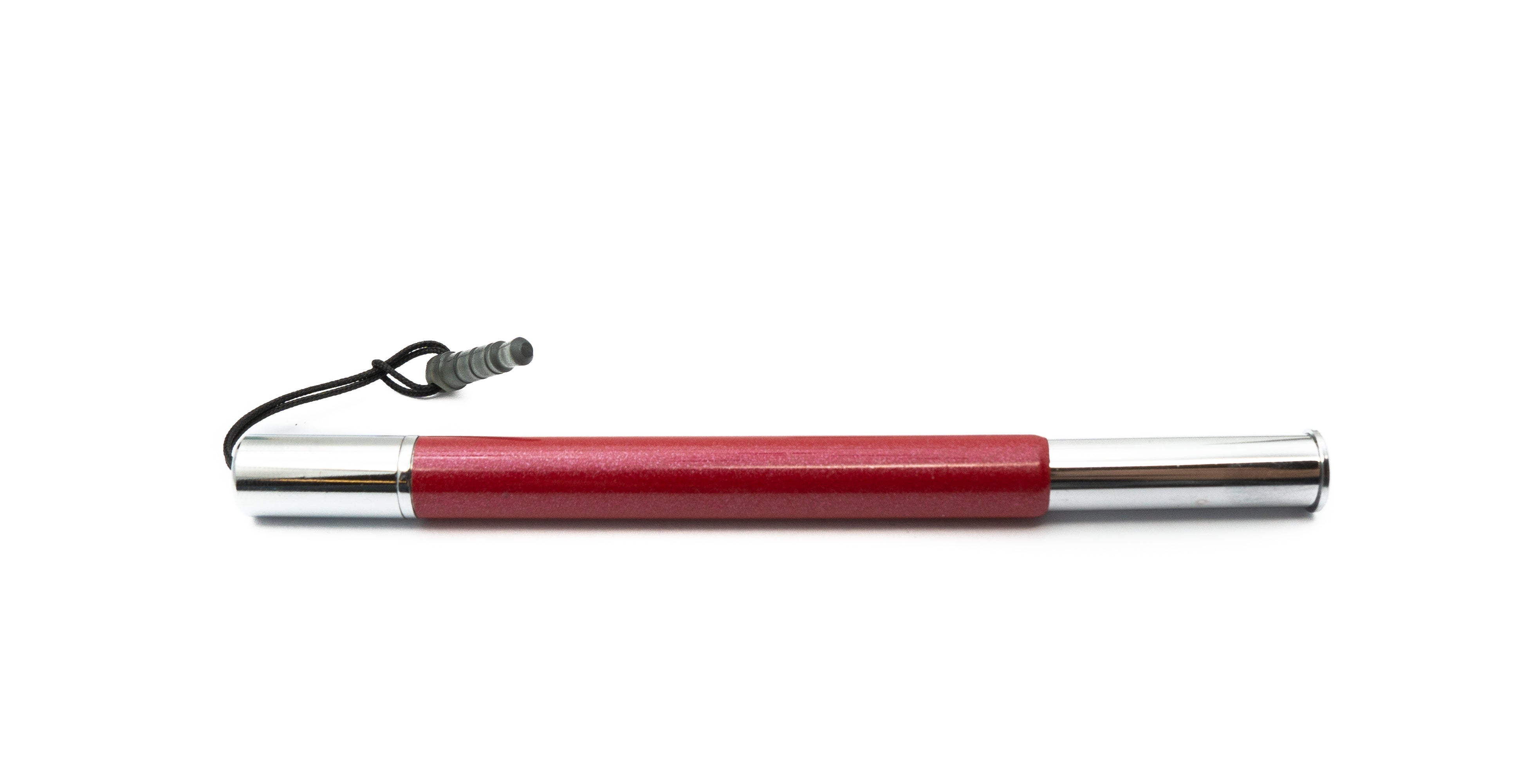 Touchpen Stylus aus Aluminium rot ausziehbar 7,2-10 cm für Tablet Smartphone