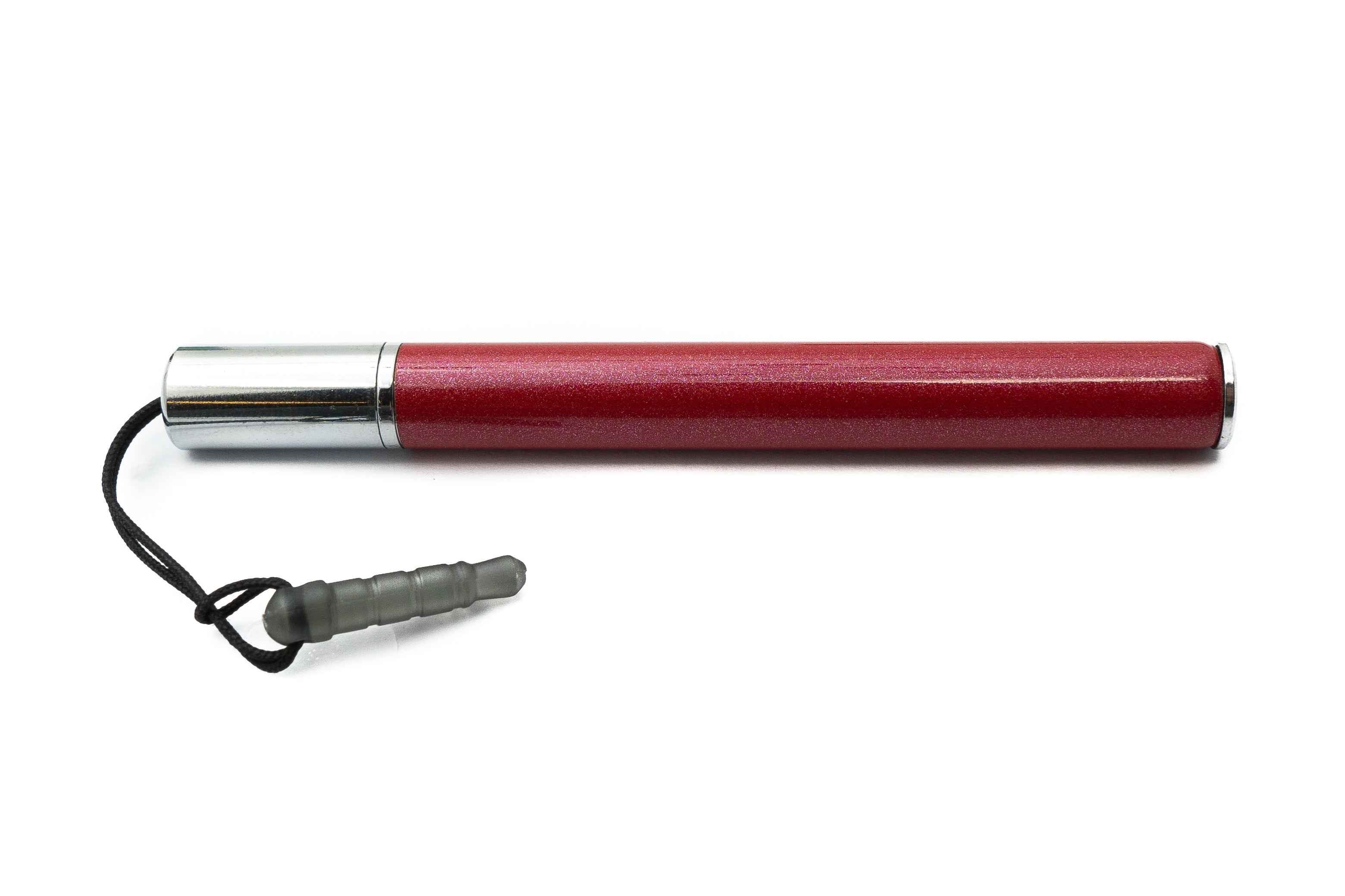 SYSTEM-S Touchpen Stylus aus Aluminium in Rot für Tablet Smartphone Laptop Surface