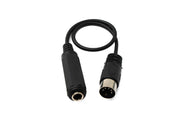 SYSTEM-S Audio Kabel 30 cm DIN 5 polig Stecker zu 6.35 mm TRS Klinke Buchse AUX