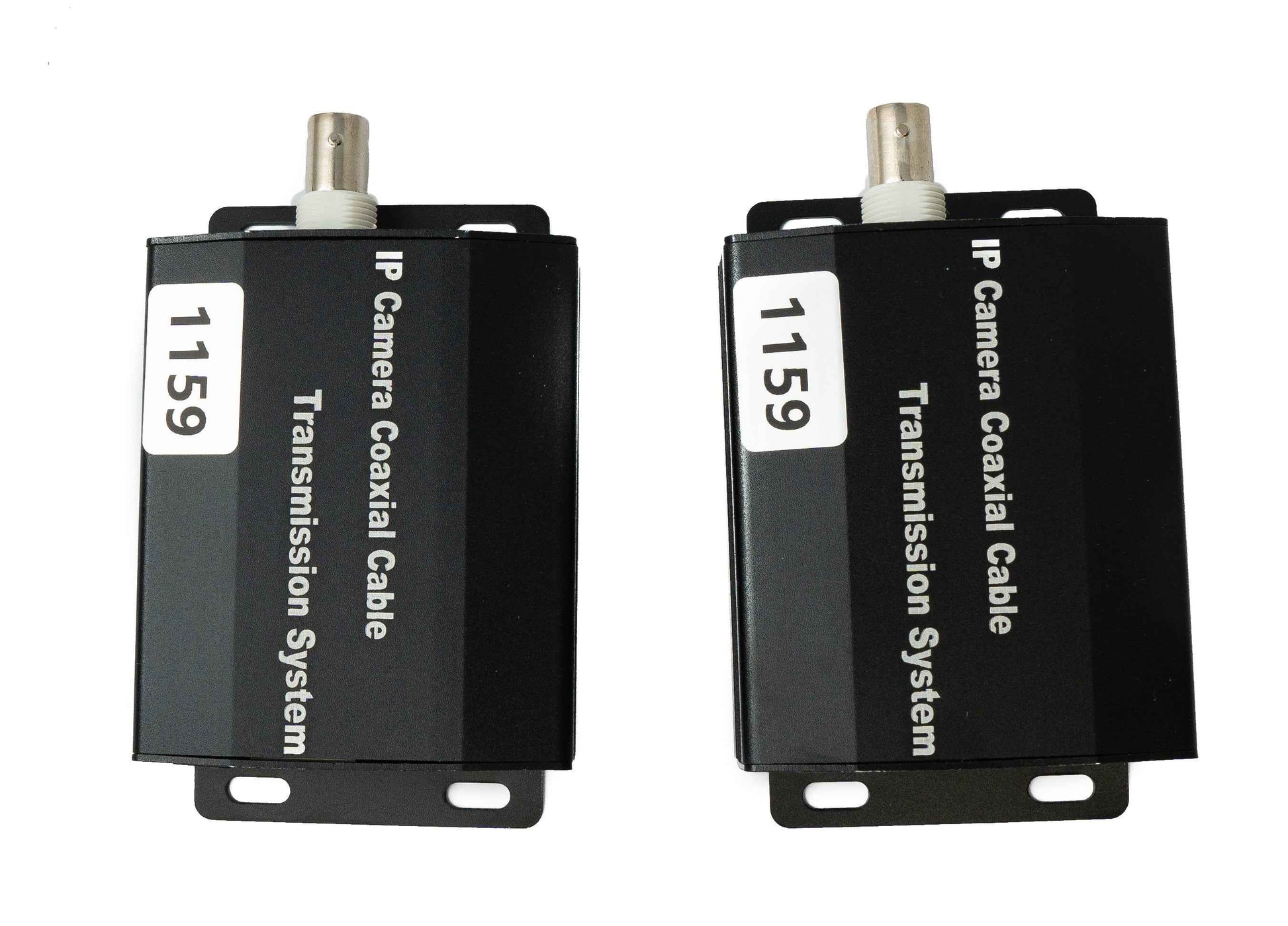 SYSTEM-S UTP IP Transceiver Set LAN RJ45 zu BNC Koaxialkabel in Schwarz