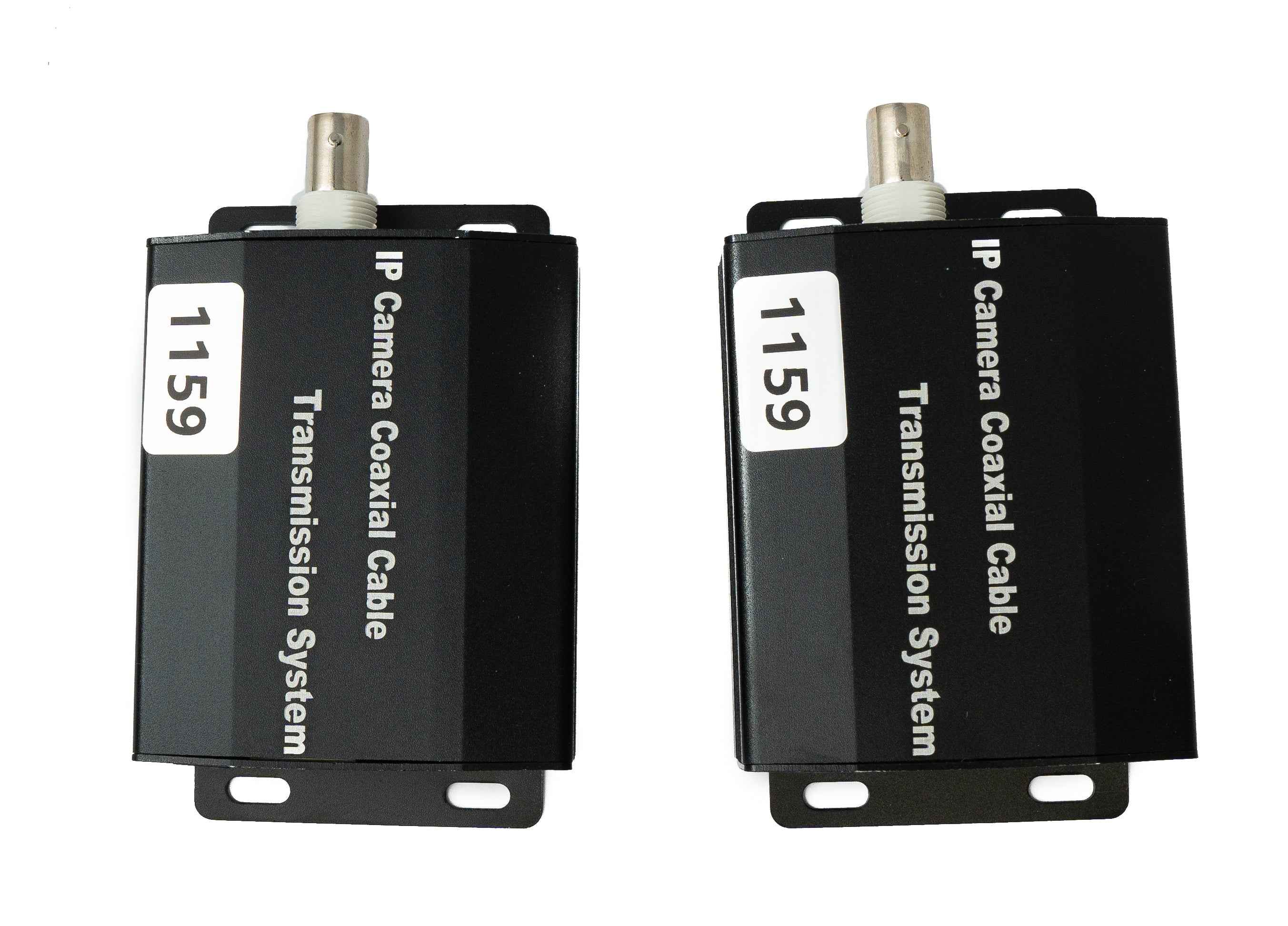 SYSTEM-S UTP IP Transceiver Set LAN RJ45 zu BNC Koaxialkabel in Schwarz
