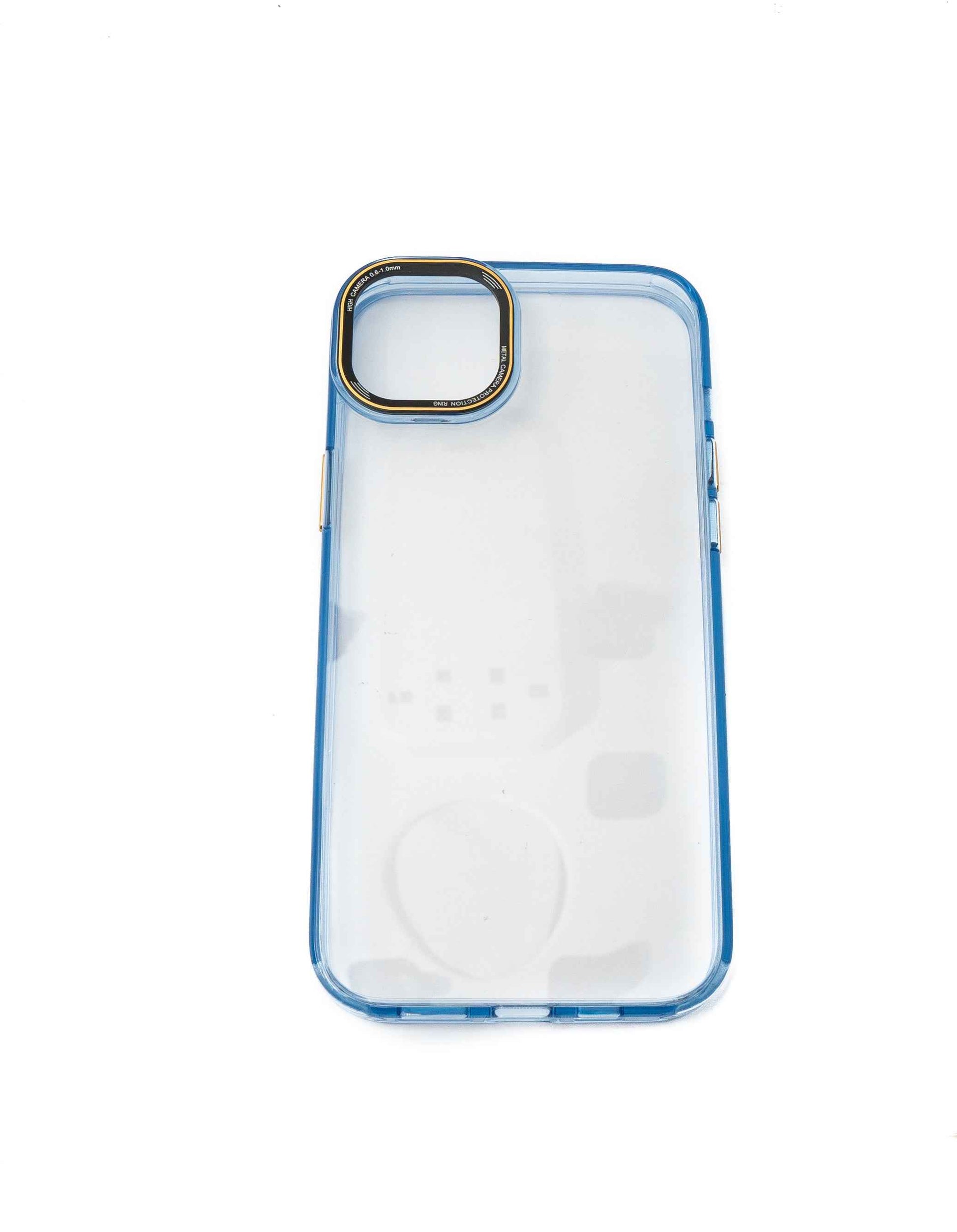 SYSTEM-S Schutzhülle stoßfest aus TPU in Blau Transparent Hülle für iPhone 14 Plus