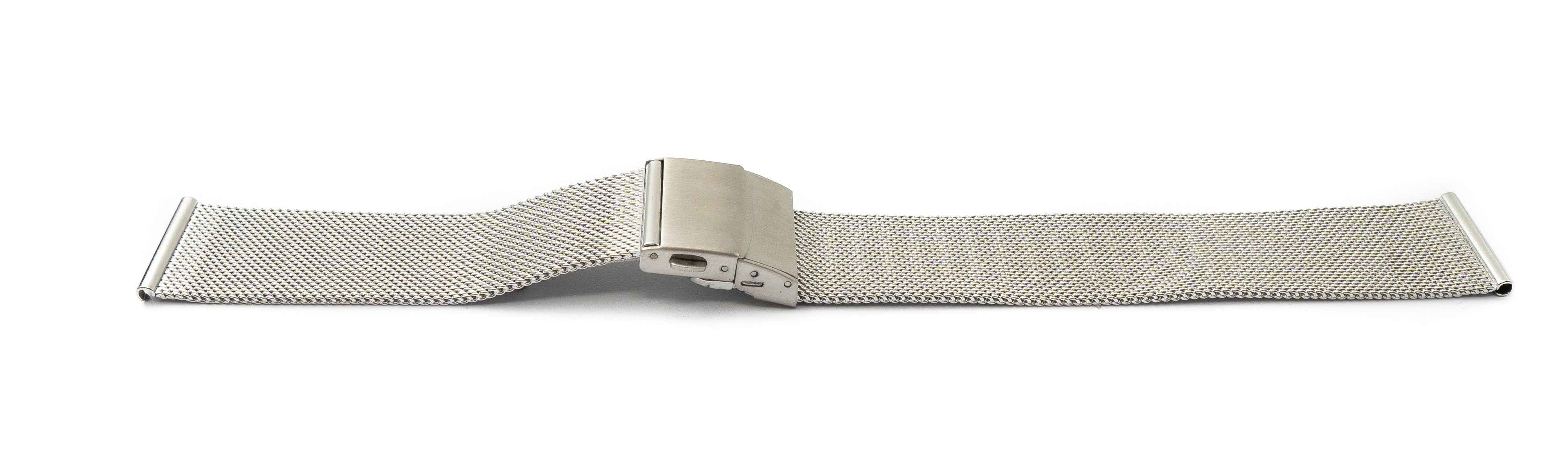 SYSTEM-S Armband Milanaise aus Metall für Fitbit Versa 1 2 Lite Smartwatch in Grau