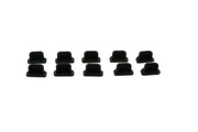 USB Micro B Port Abdeckung Silikon Anti Staub 10er Set Schwarz 7x2 mm 87267685